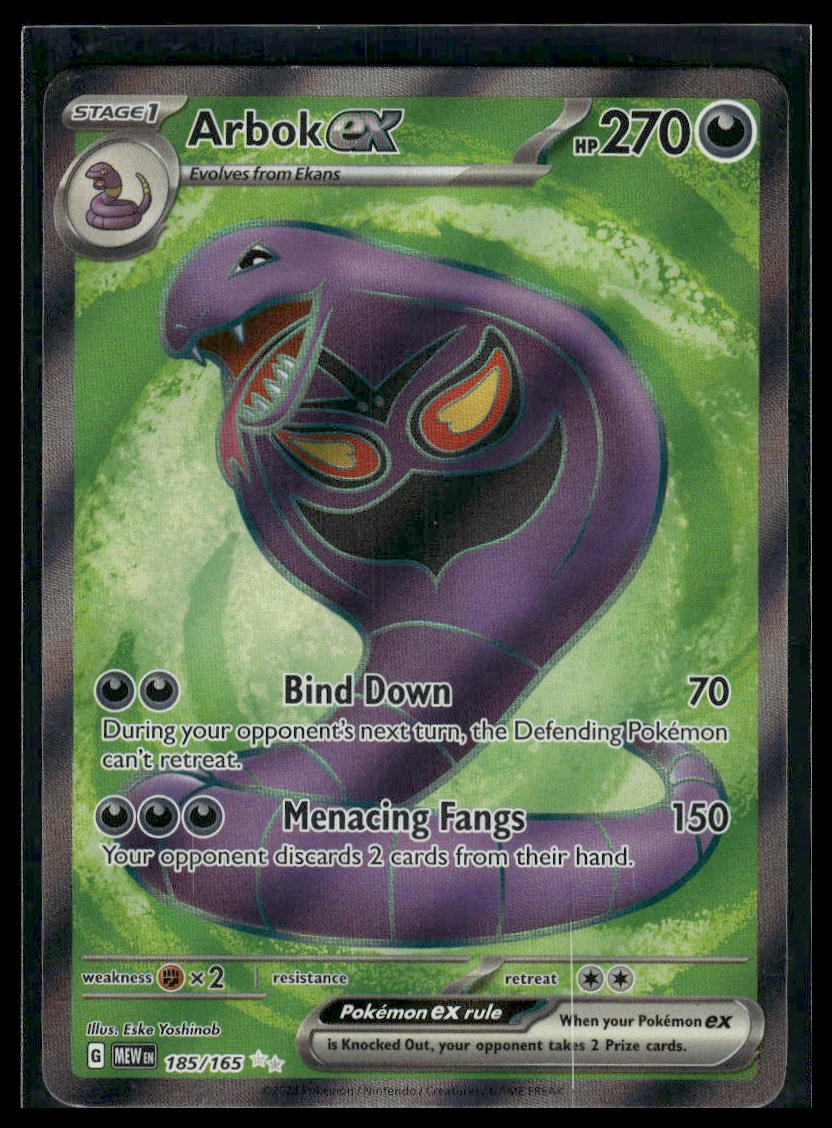 Arbok ex #185/165 Scarlet & Violet 151 VLP
