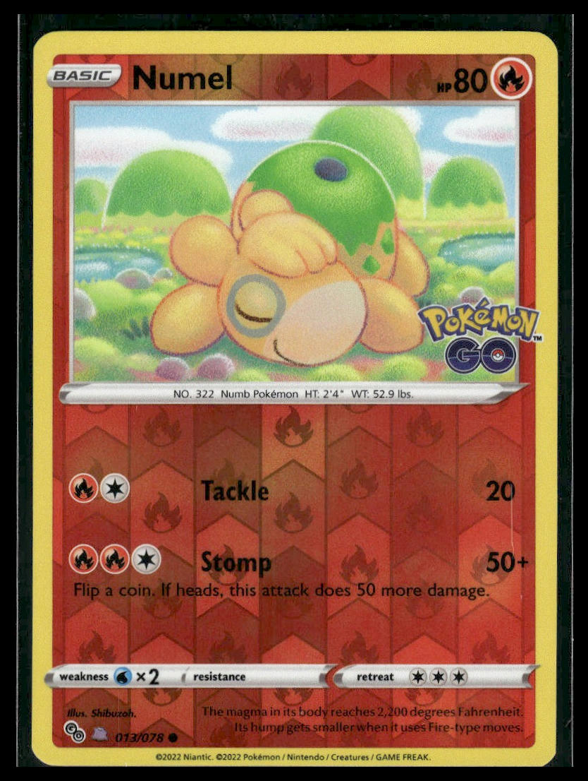 Numel (Peelable Ditto) #013/078 Pokemon GO VLP