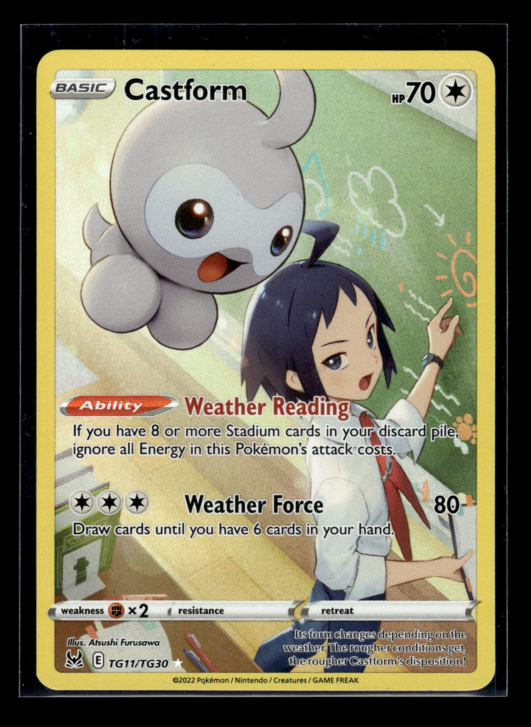 Castform #TG11/TG30 Lost Origin Trainer Gallery LP