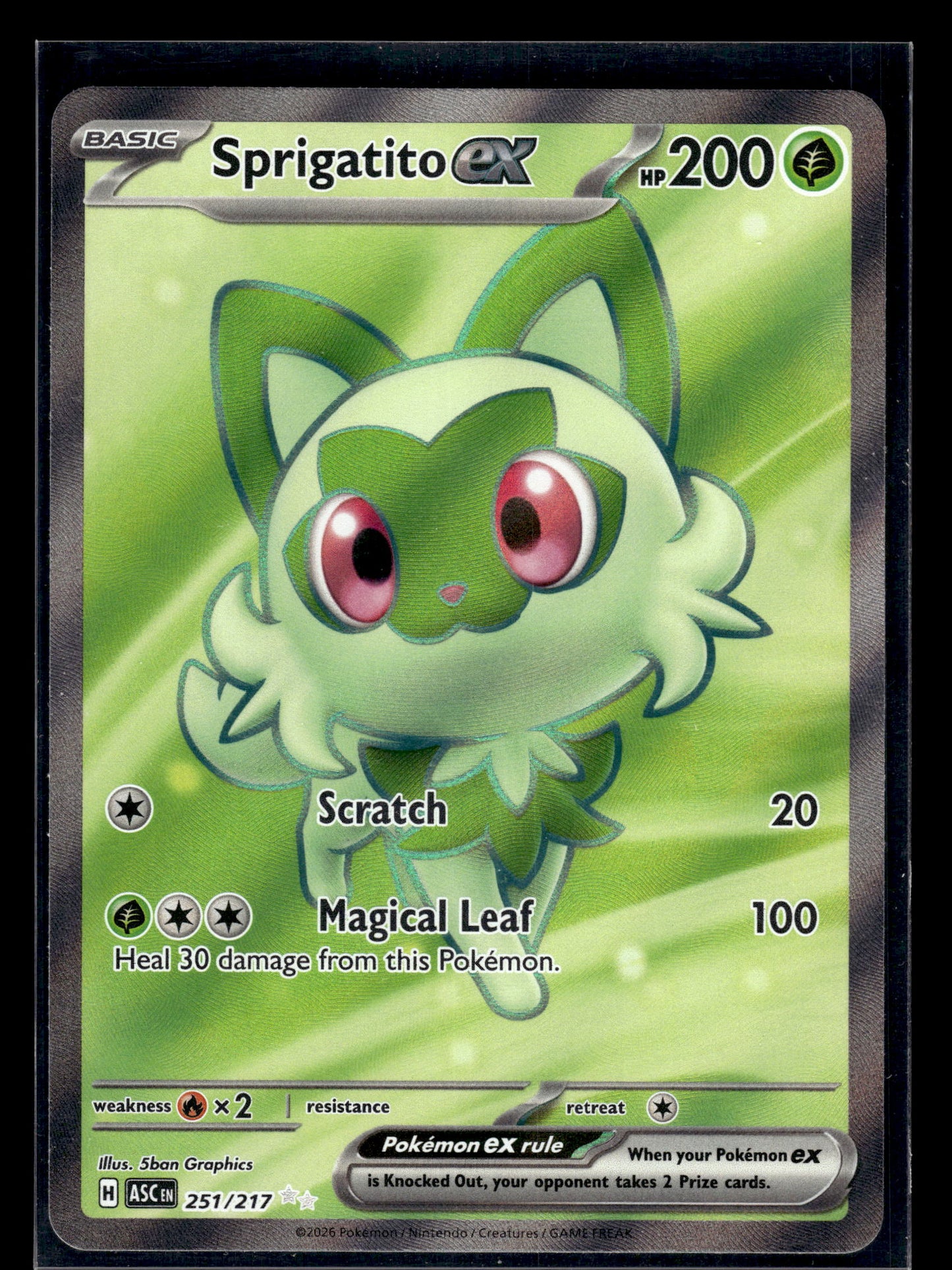 Sprigatito ex #251/217 Ascended Heroes NM
