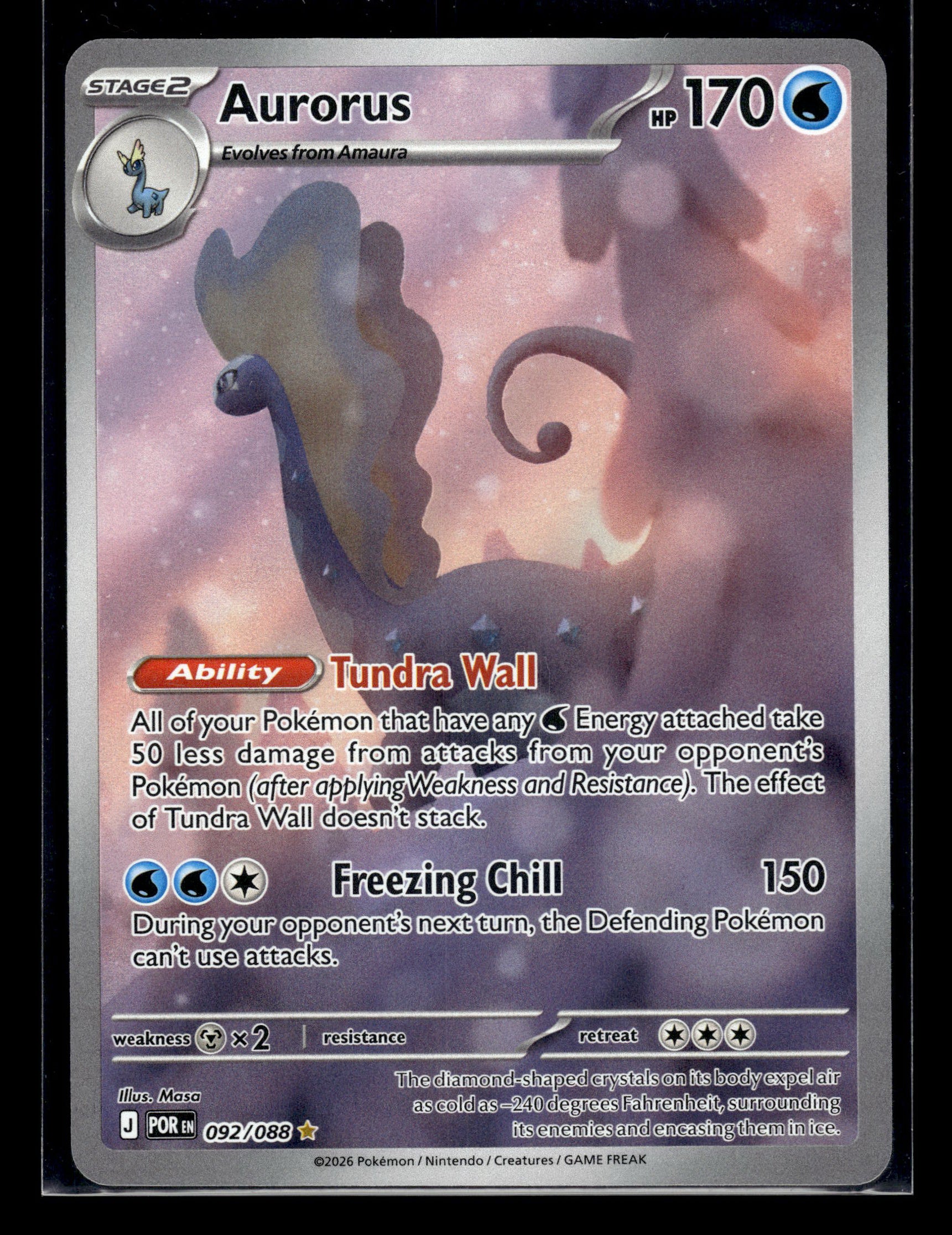 Aurorus #092/088 Perfect Order NM