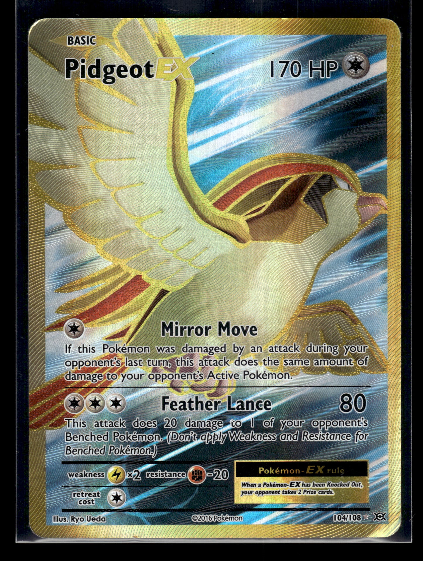 Pidgeot EX #104/108 Evolutions HP