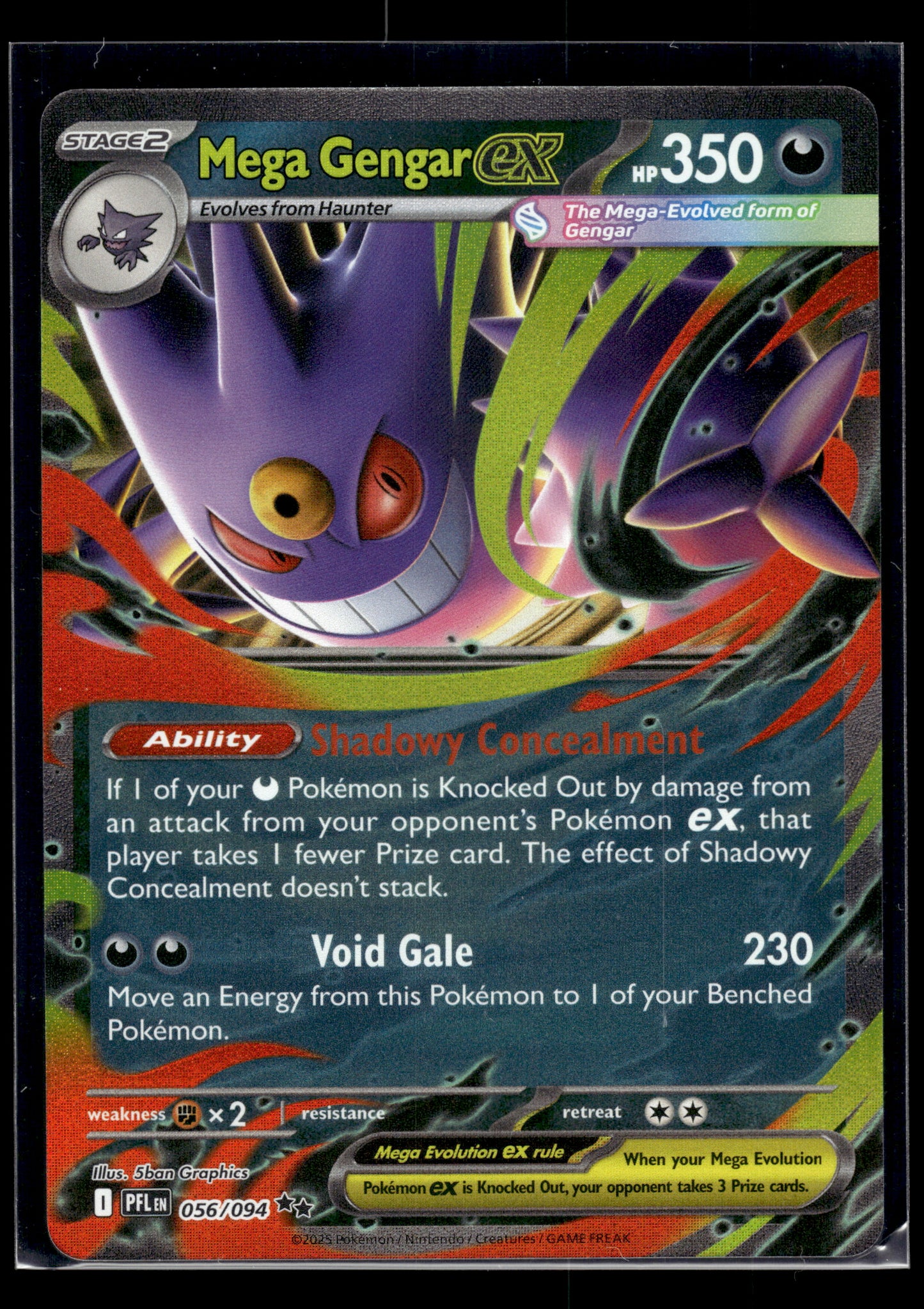 Mega Gengar ex #056/094 Phantasmal Flames VLP