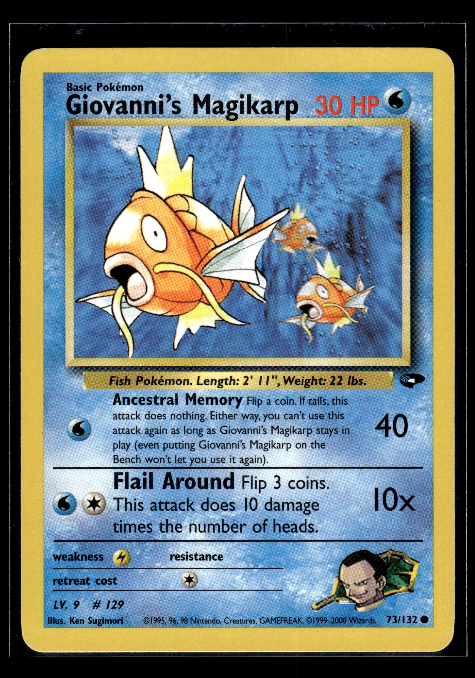 Giovanni's Magikarp #073/132 Gym Challenge LP