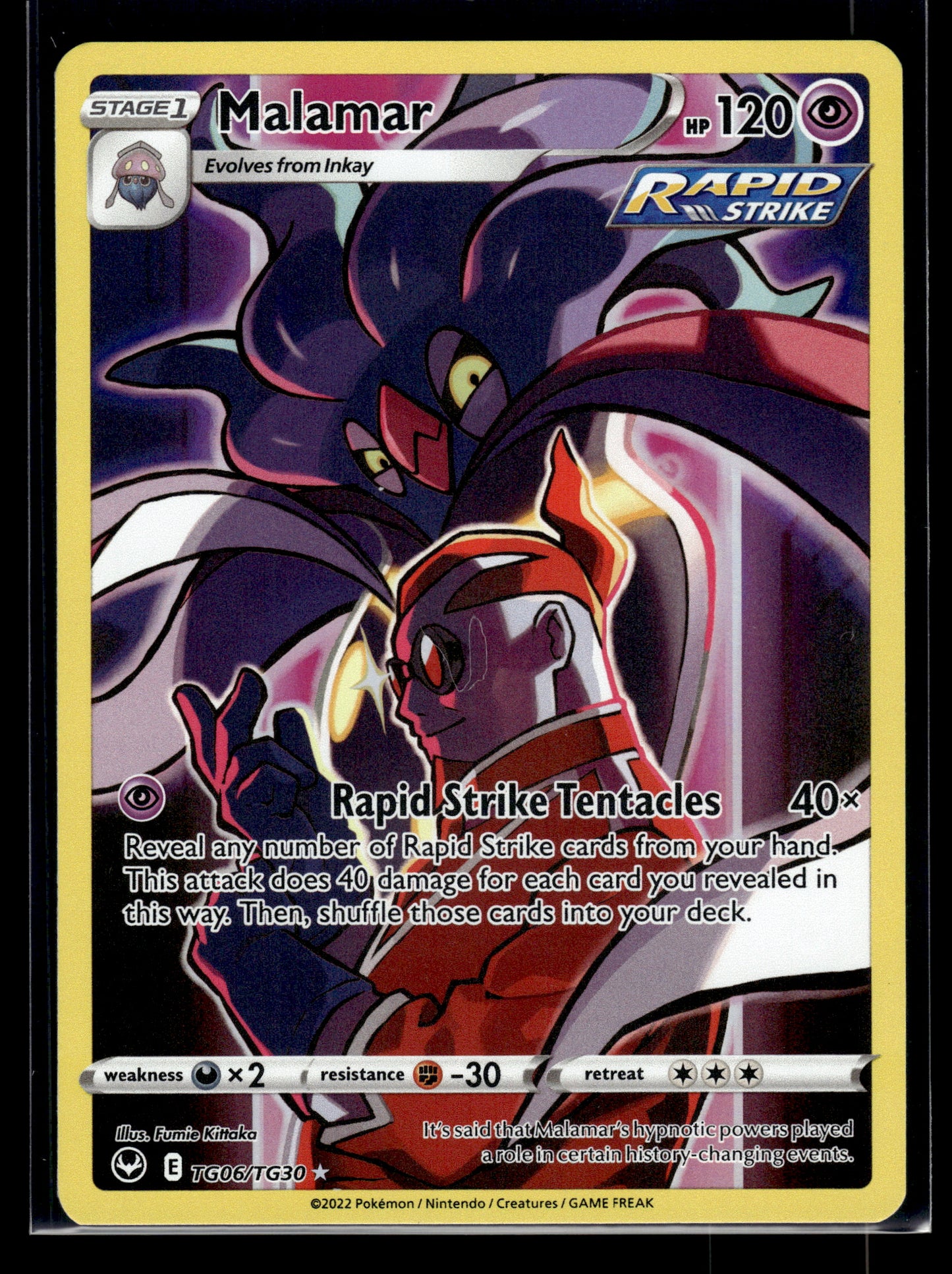 Malamar #TG06/TG30 Silver Tempest Trainer Gallery LP