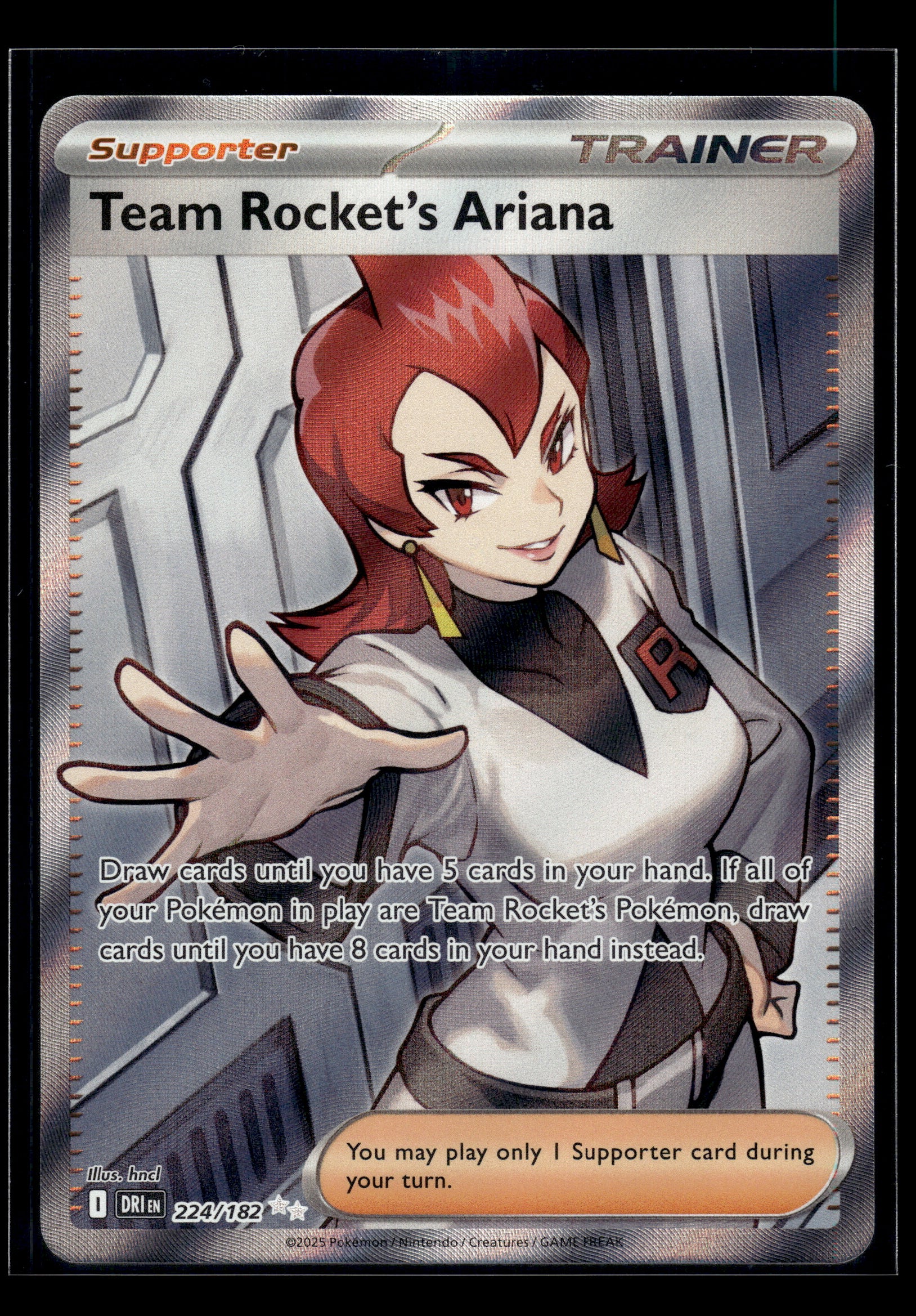 Team Rocket's Ariana #224/182 Destined Rivals VLP