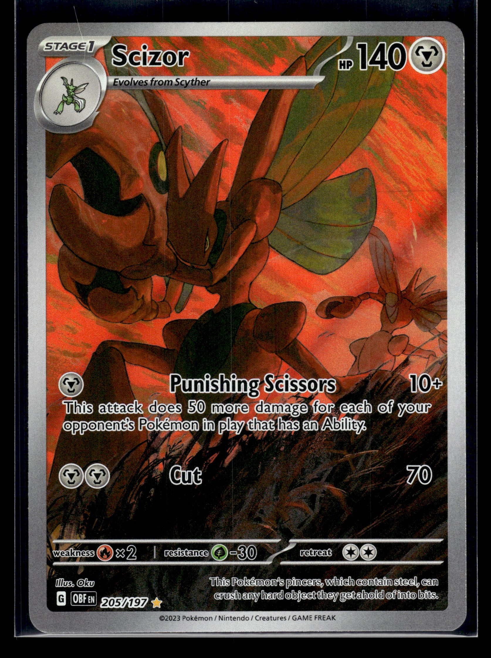 Scizor #205/197 Obsidian Flames LP