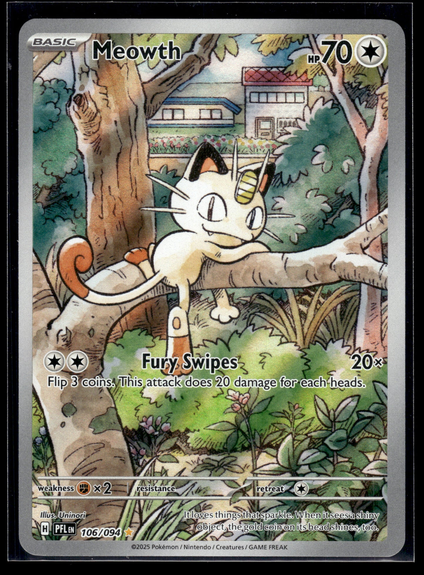 Meowth #106/094 Phantasmal Flames LP