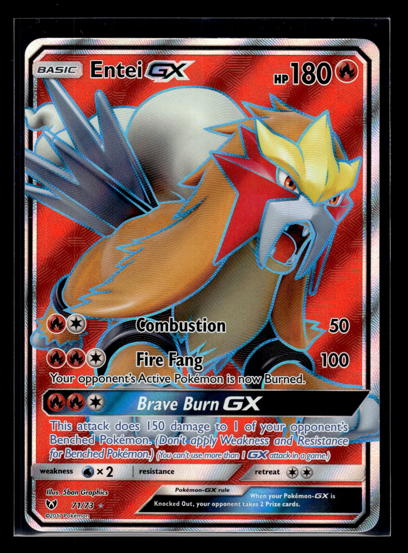 Entei GX #71/73 Shining Legends LP
