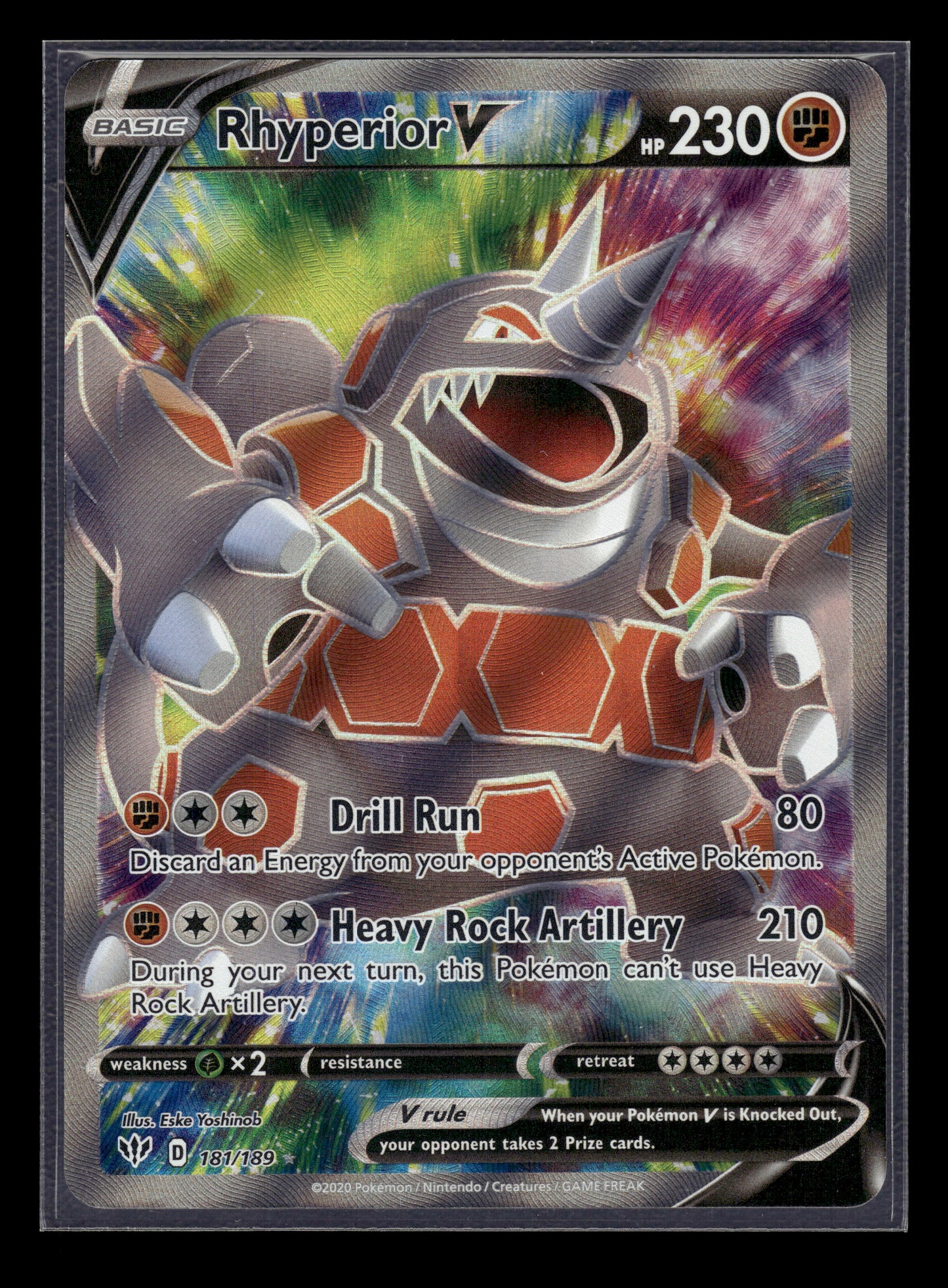 Rhyperior V #181/189 Darkness Ablaze VLP