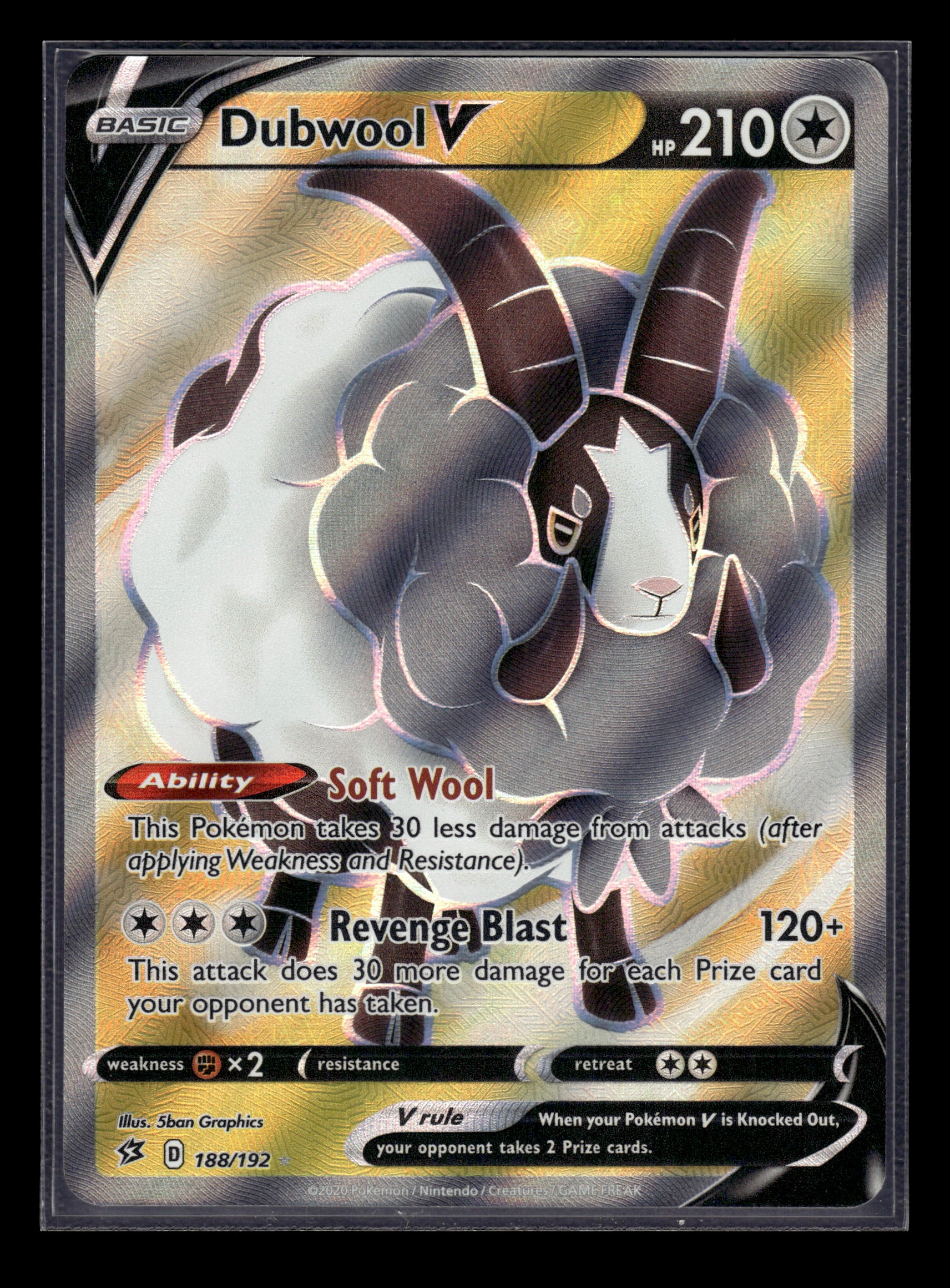 Dubwool V #188/192 Rebel Clash NM