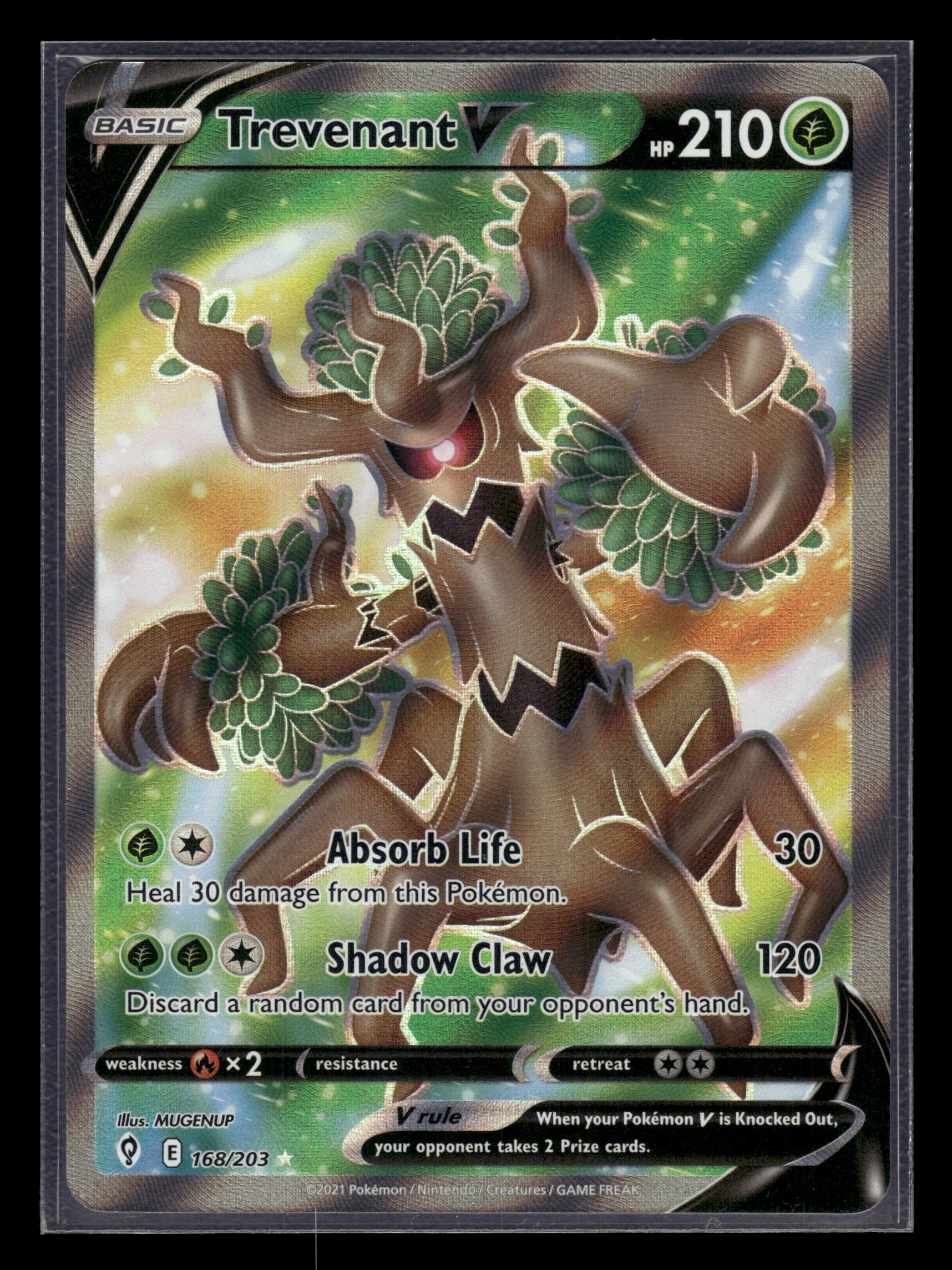 Trevenant V #168/203 Evolving Skies VLP