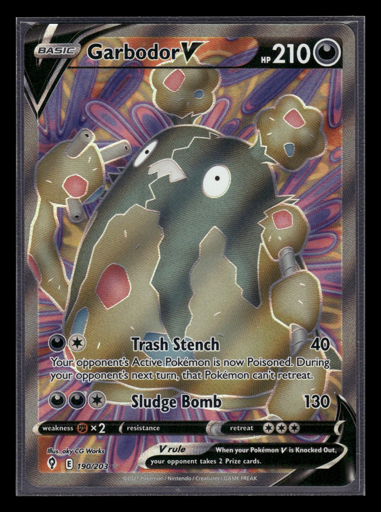 Garbodor V #190/203 Evolving Skies VLP