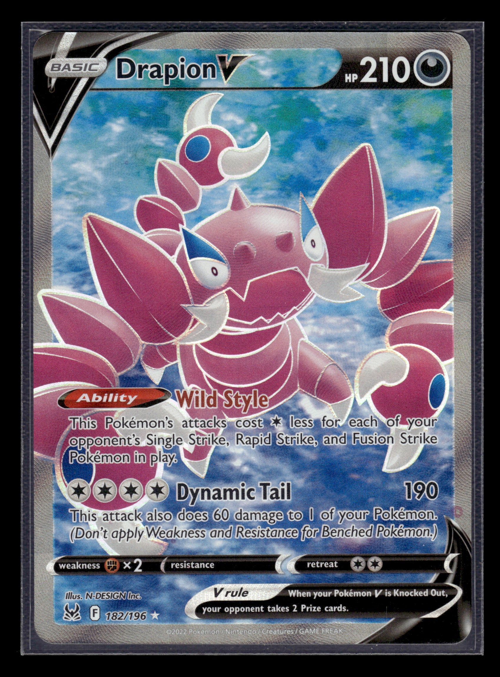 Drapion V #182/196 Lost Origin NM