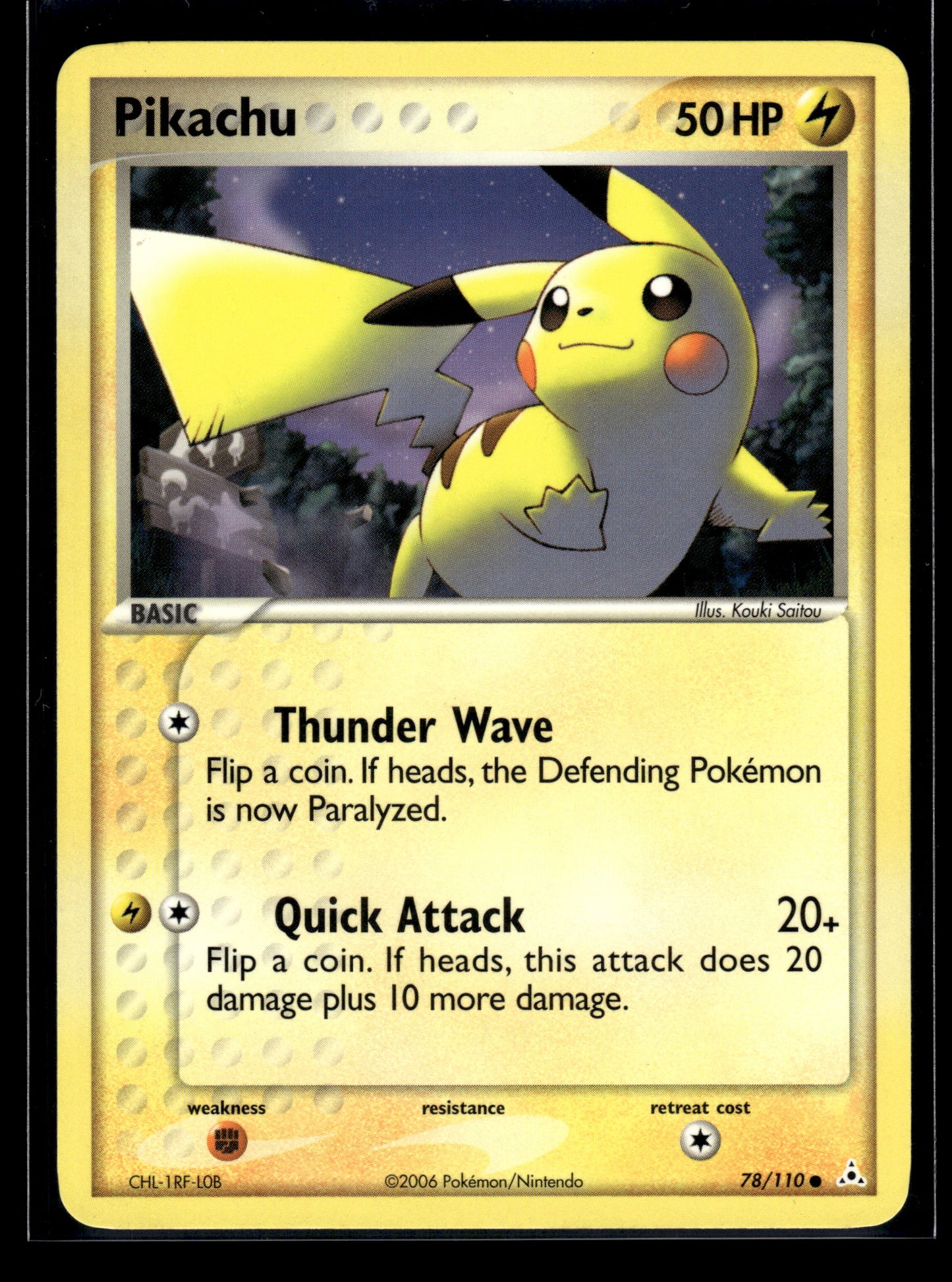 Pikachu #78/110 Holon Phantoms LP