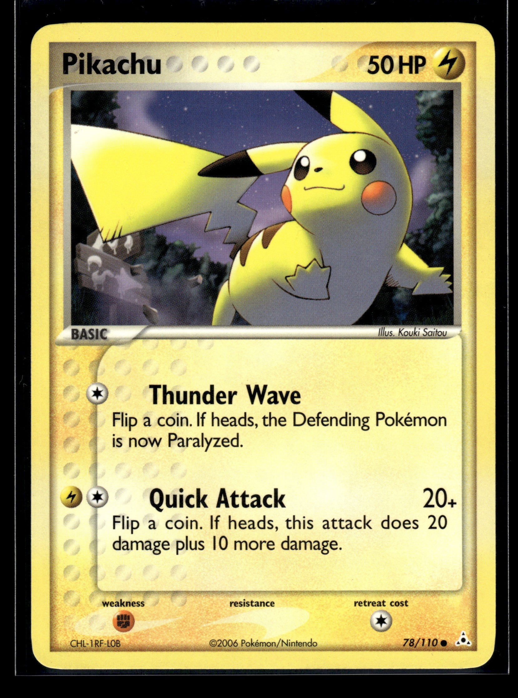 Pikachu #78/110 Holon Phantoms LP