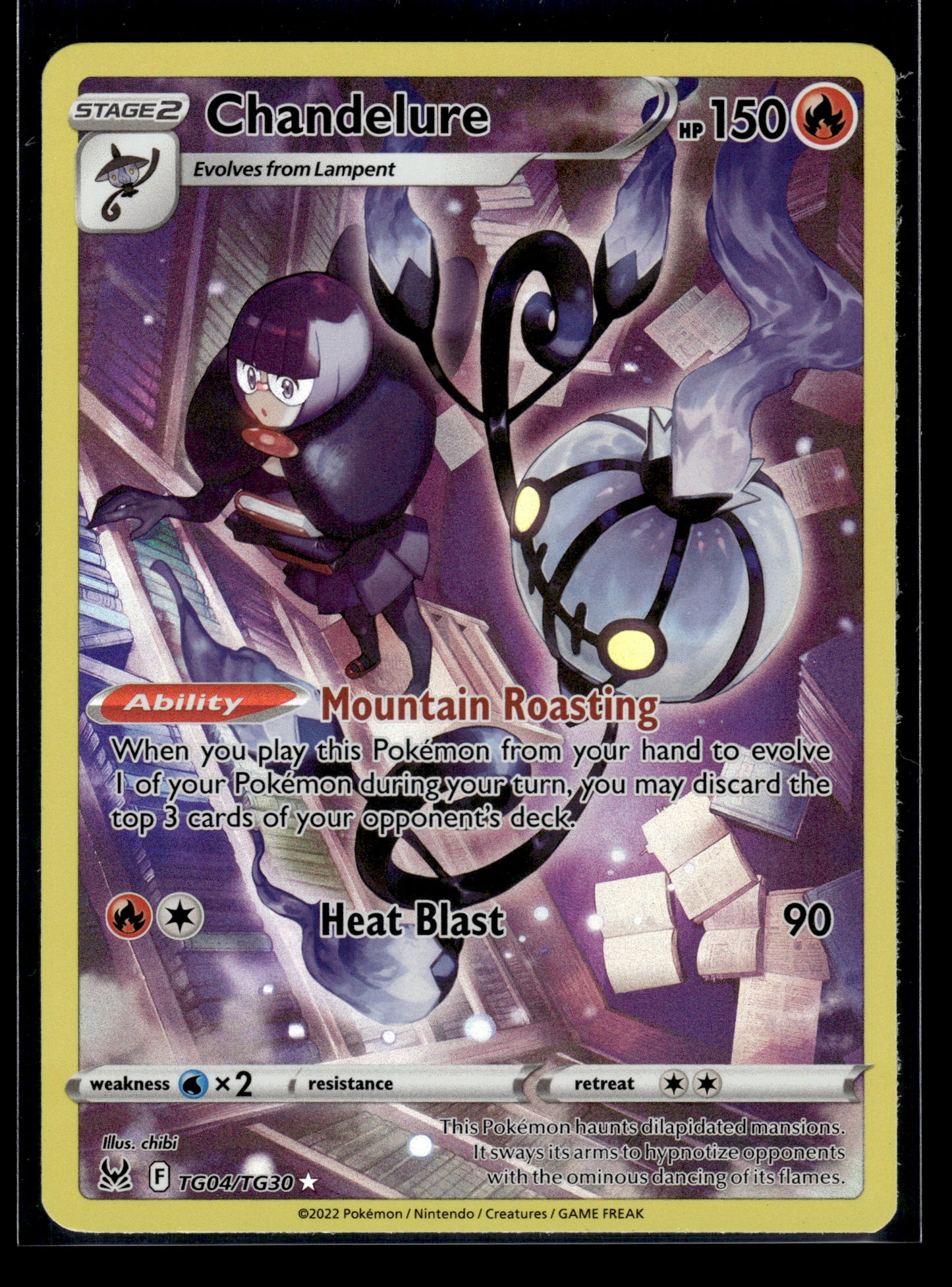 Chandelure #TG04/TG30 Lost Origin Trainer Gallery LP