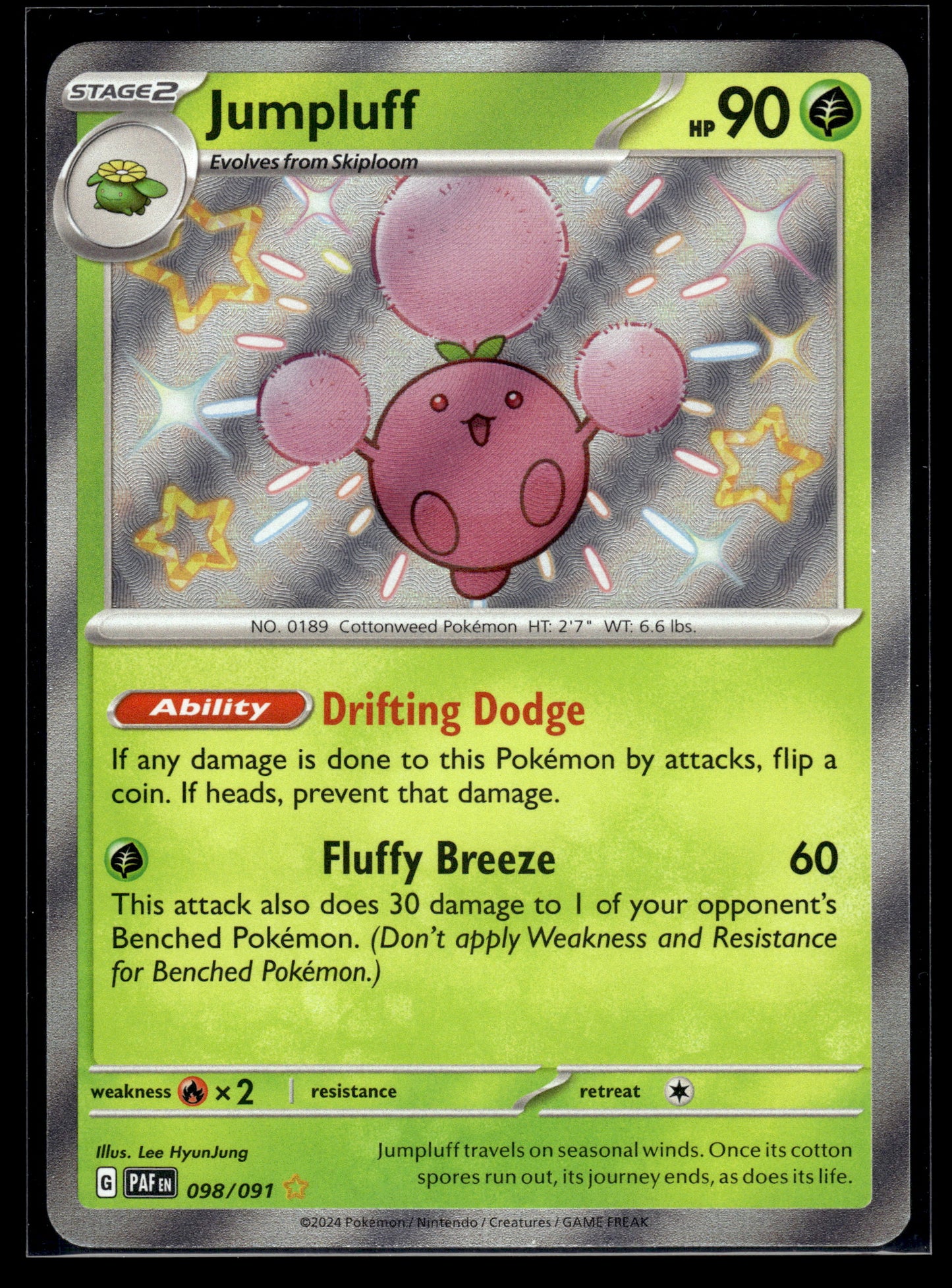 Jumpluff #098/091 Paldean Fates VLP