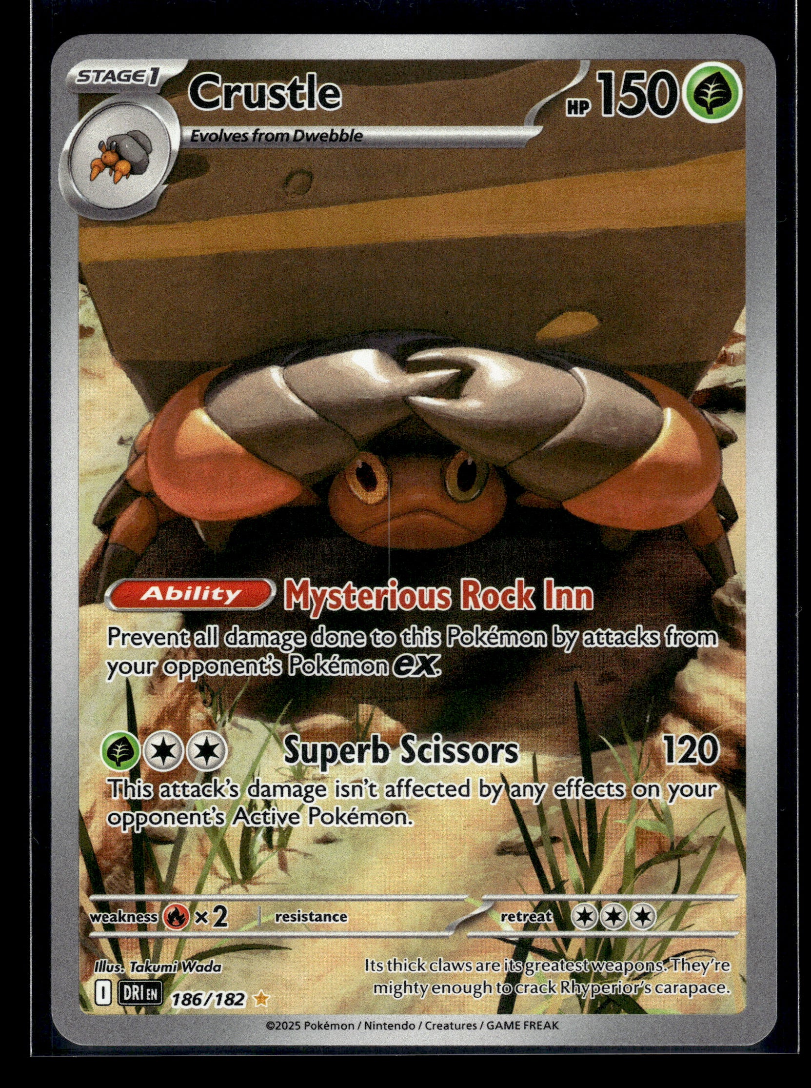 Crustle #186/182 Destined Rivals VLP