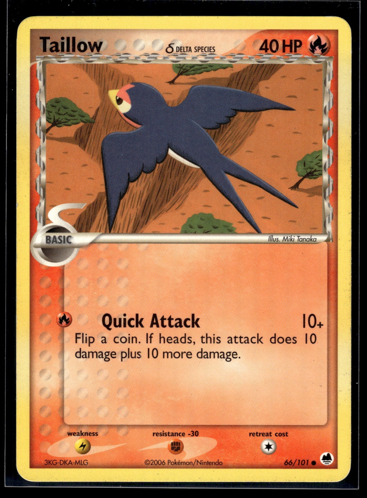 Taillow (Delta Species) #66/101 Dragon Frontiers MP