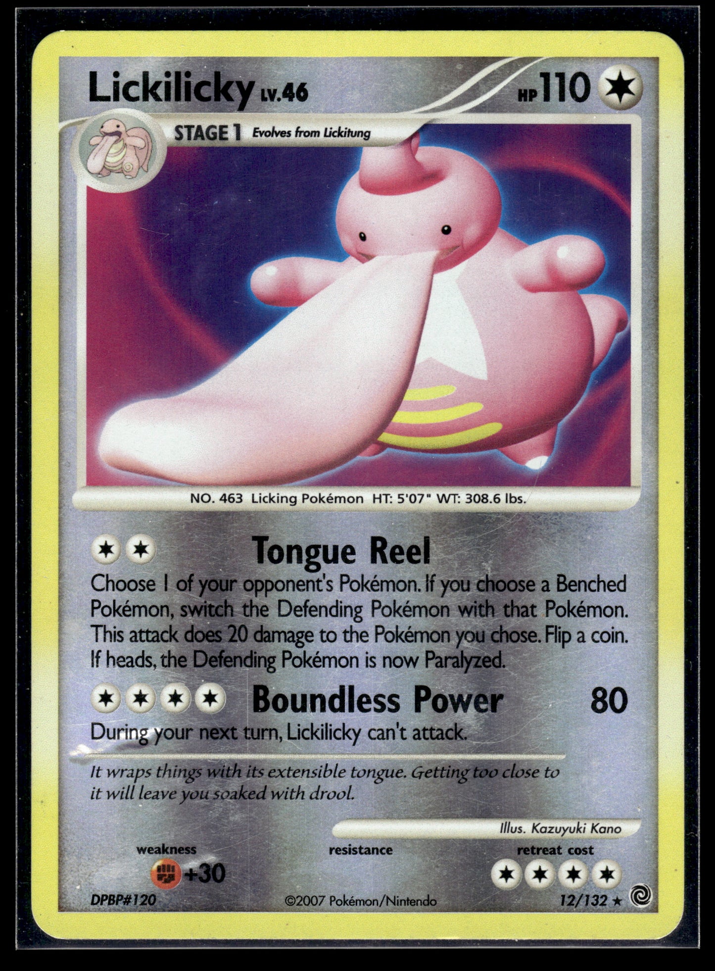 Lickilicky #12/132 Reverse Holo Secret Wonders MP