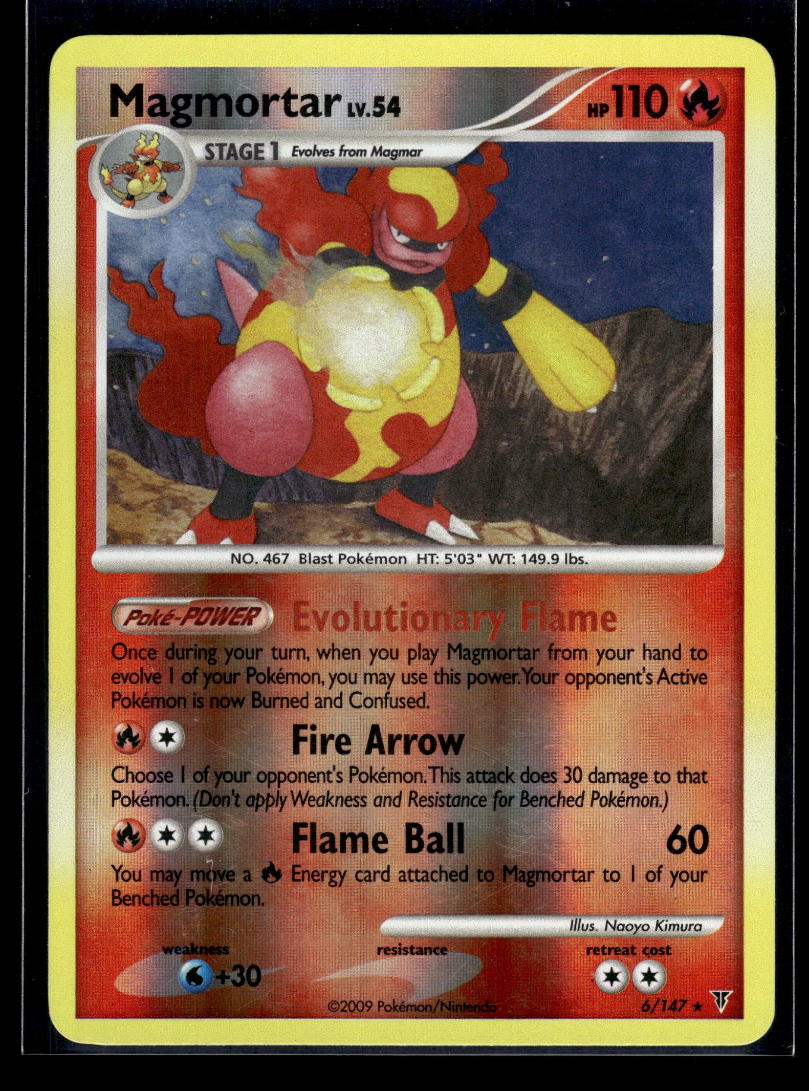 Magmortar #6 Reverse Holo Supreme Victors LP  Ready Mark Cards