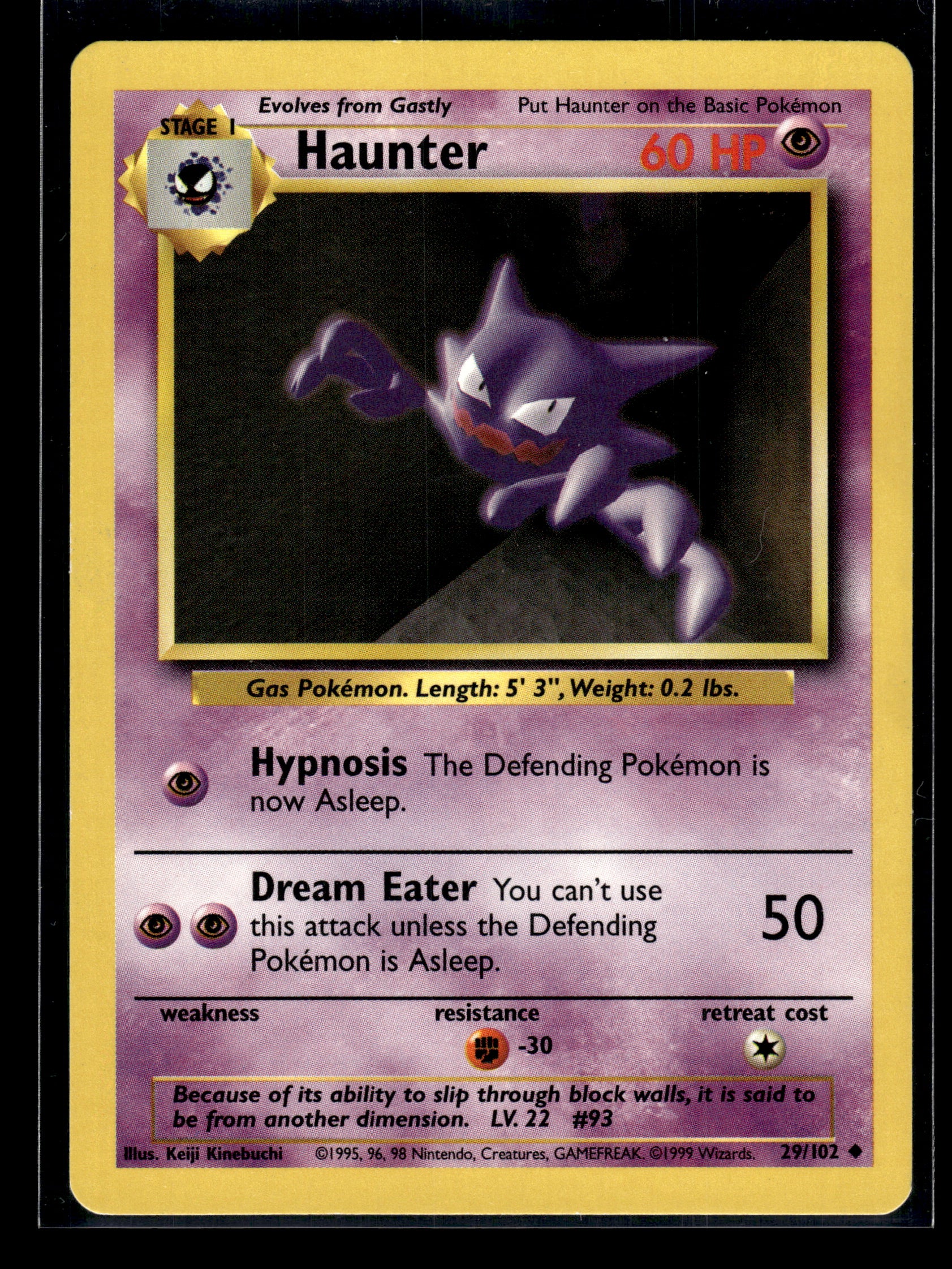 Haunter #029/102 Base Set LP