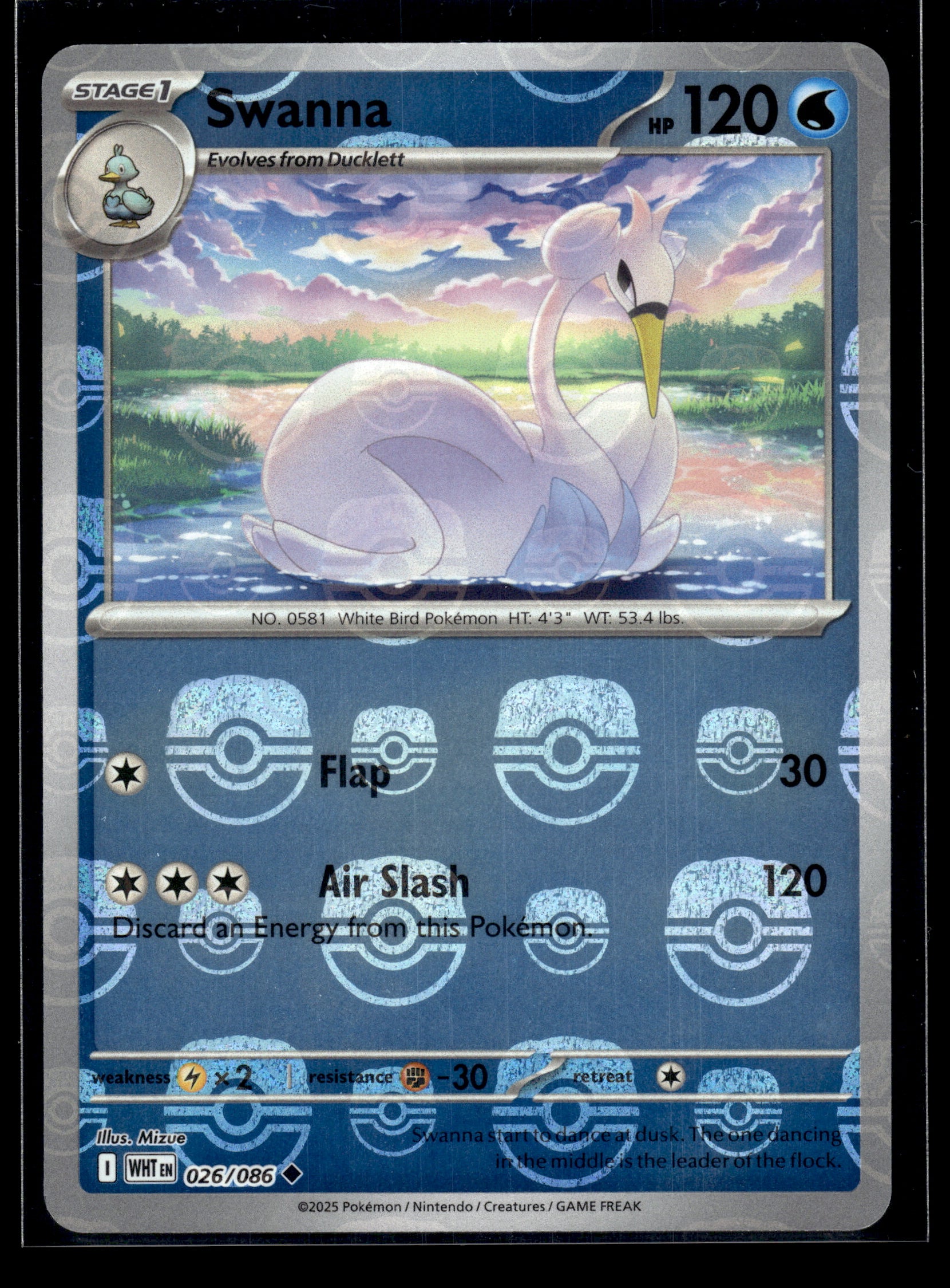 Swanna (Master Ball) #026/086 White Flare VLP