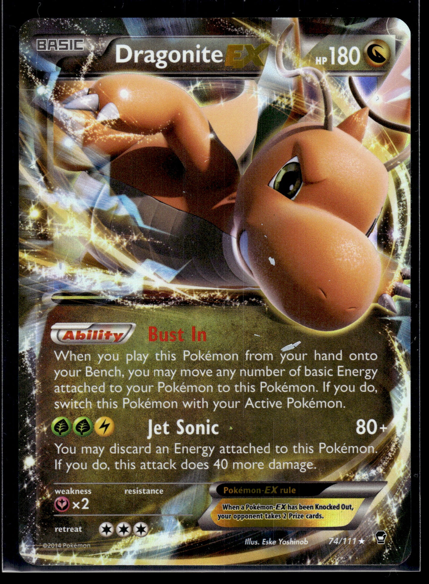 Dragonite EX #74/111 Furious Fists MP