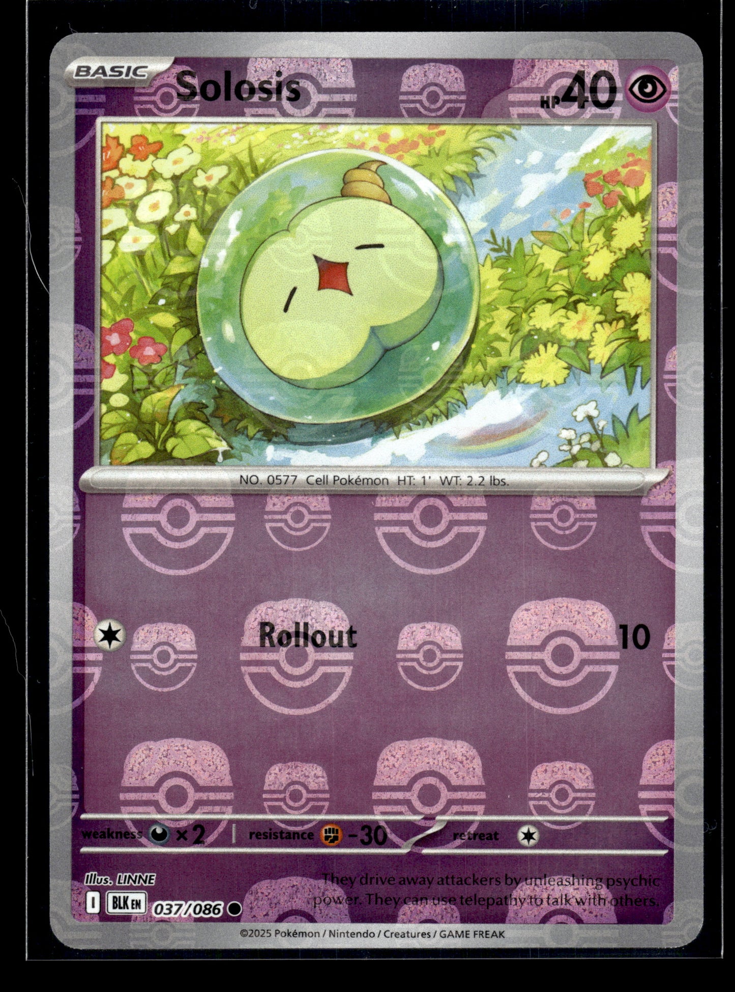 Solosis (Master Ball) #037/086 Black Bolt VLP