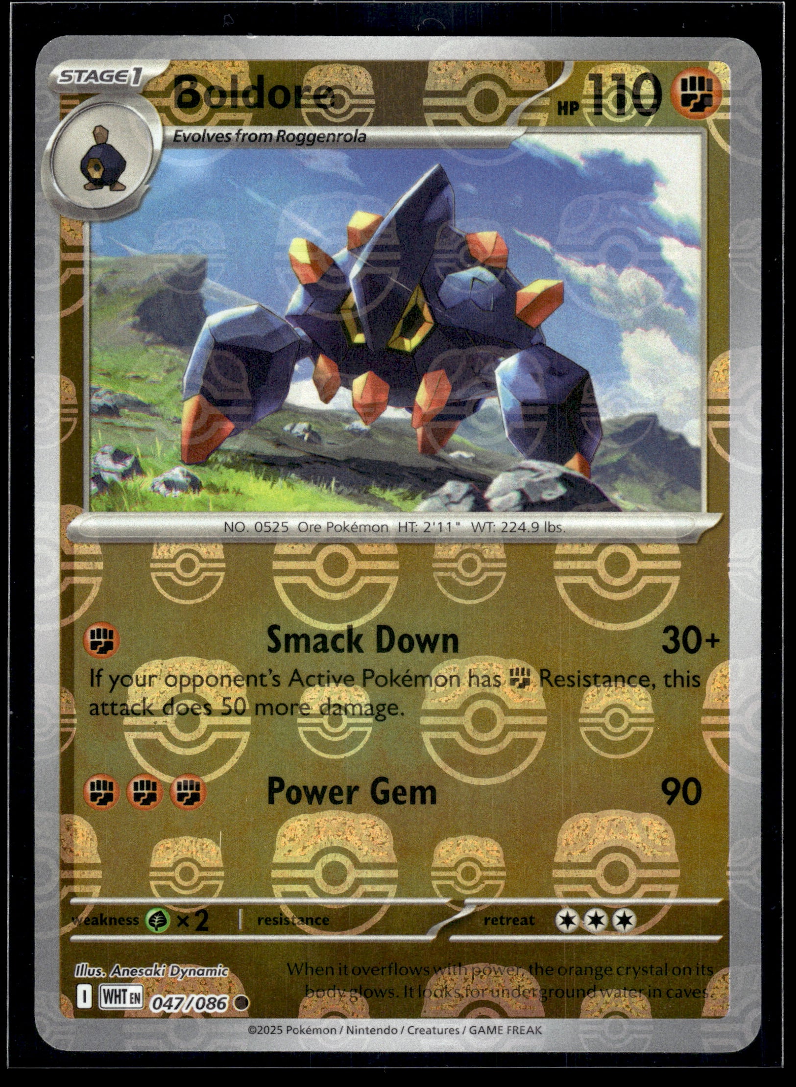 Boldore (Master Ball) #047/086 White Flare VLP