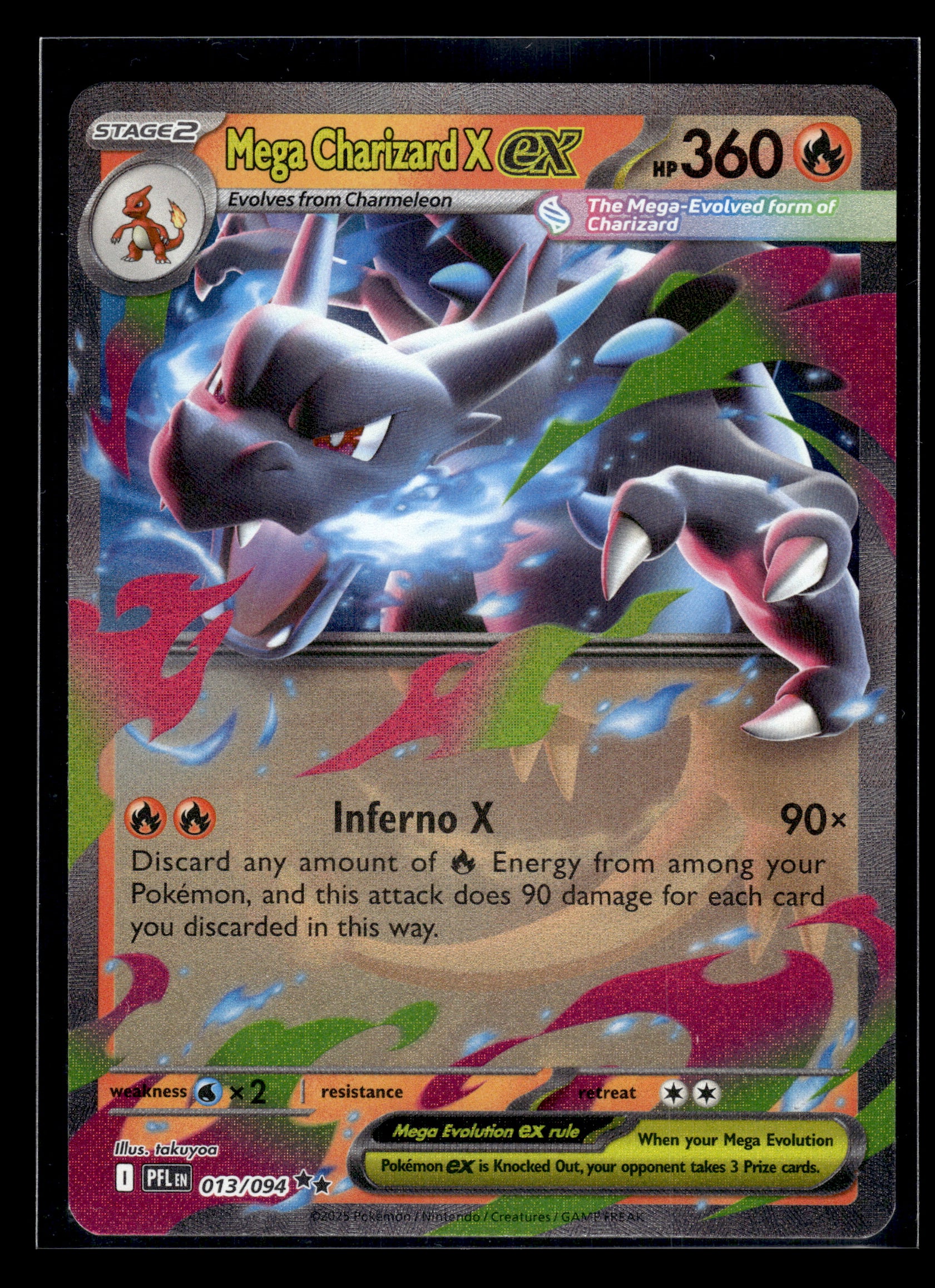 Mega Charizard X ex #013/094 Phantasmal Flames VLP