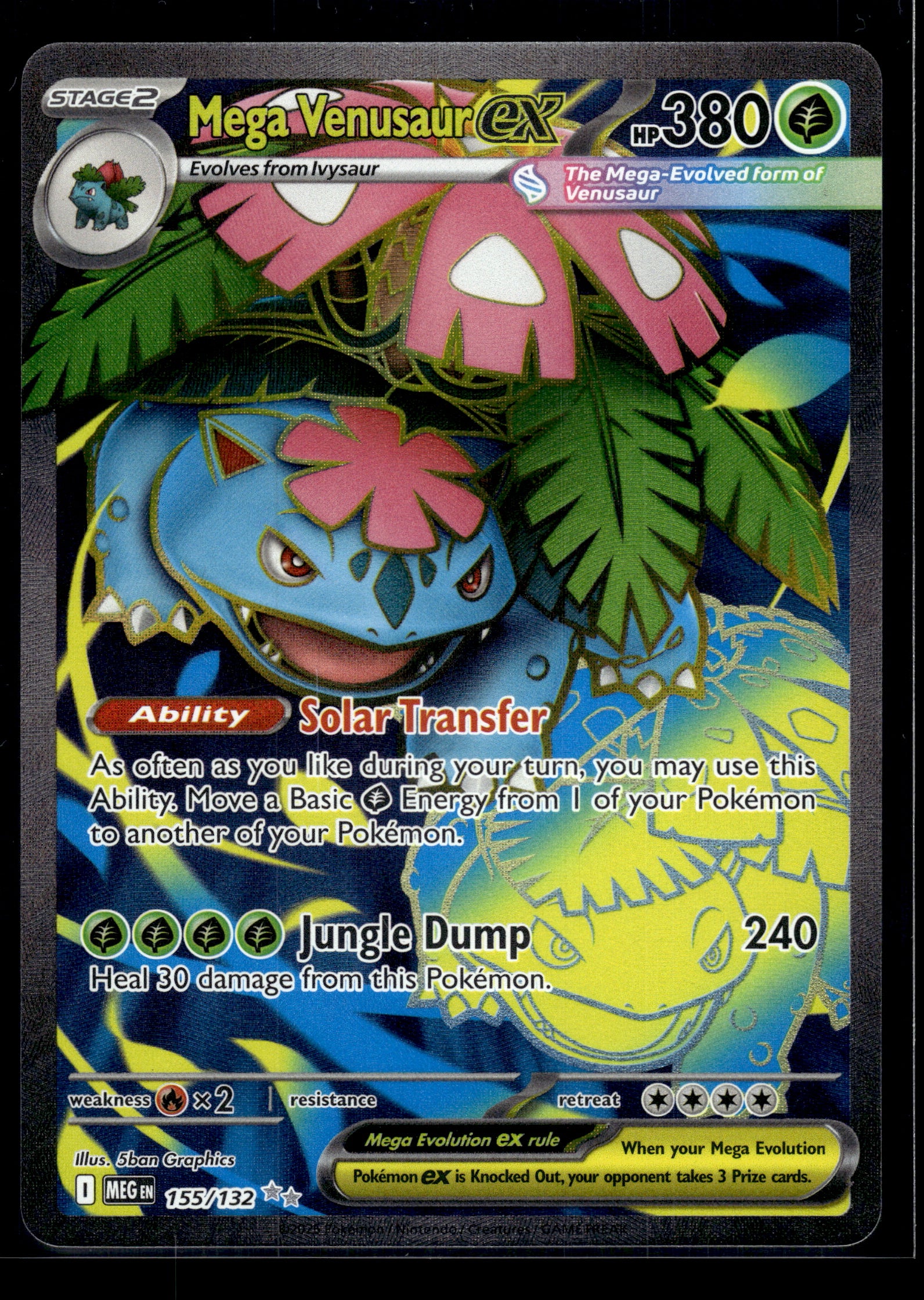 Mega Venusaur ex #155/132 Mega Evolution NM