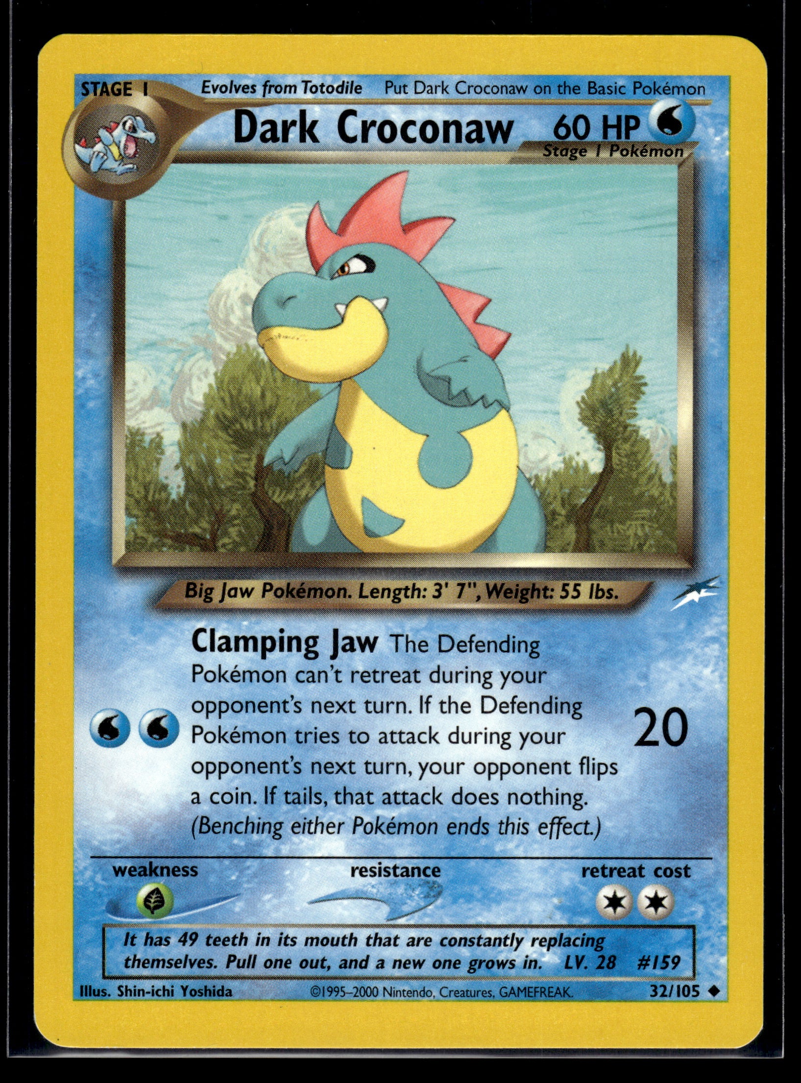 Dark Croconaw #032/105 Neo Destiny LP