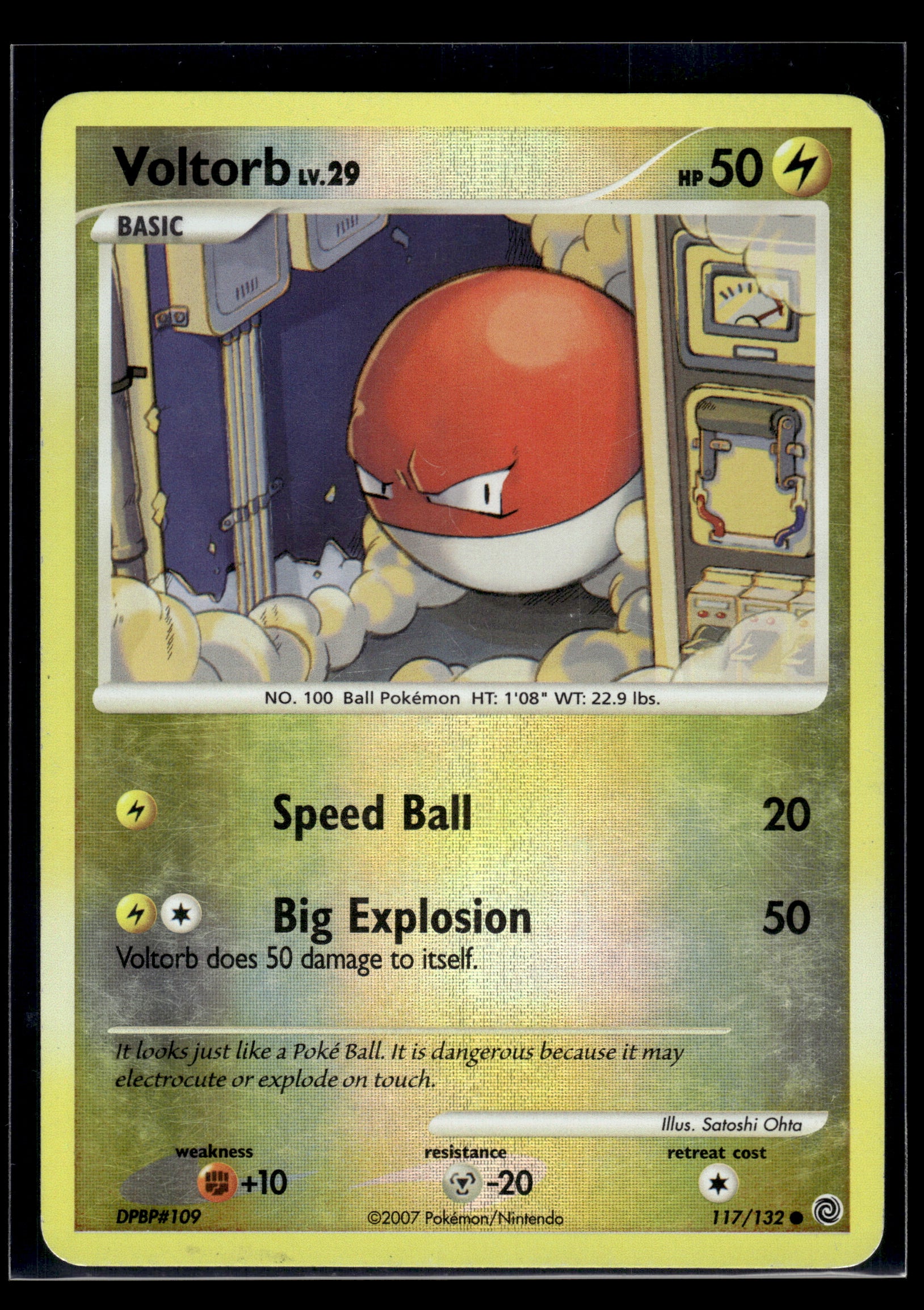 Voltorb #117/132 Reverse Holo Secret Wonders MP