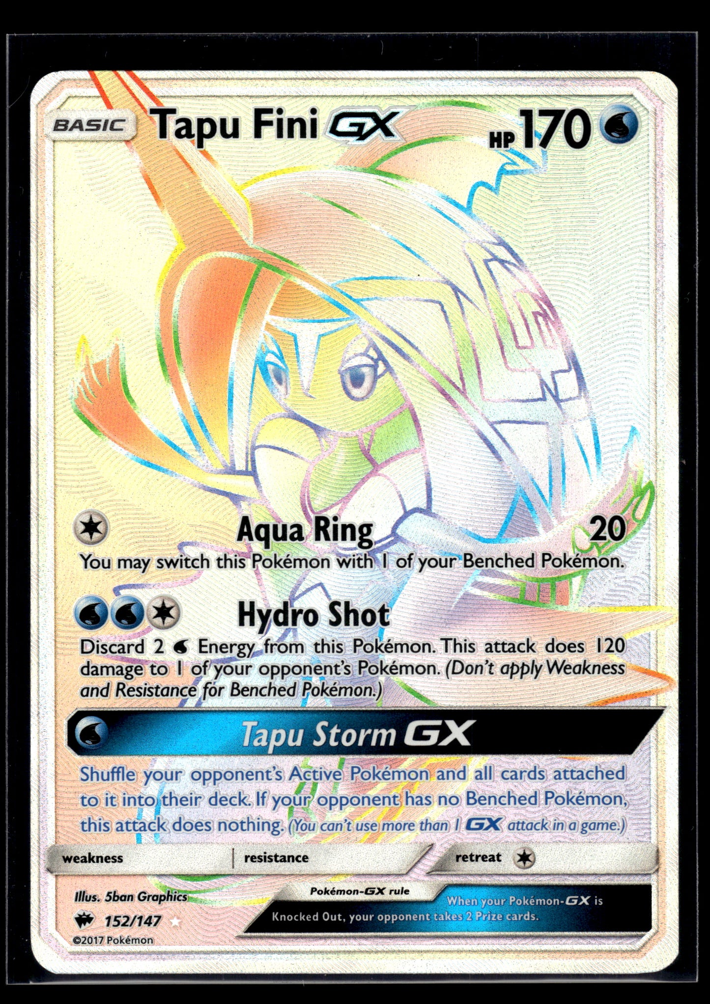 Tapu Fini GX #152/147 Burning Shadows LP