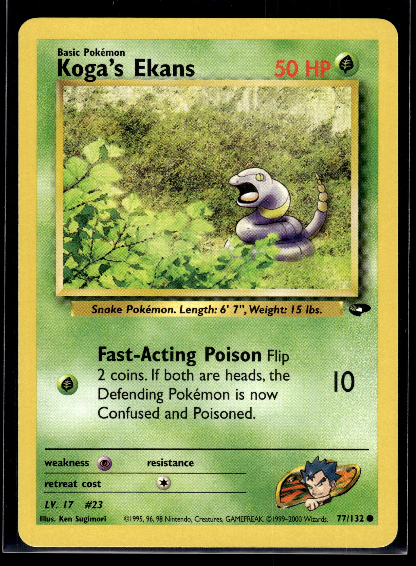 Koga's Ekans #077/132 Gym Challenge LP