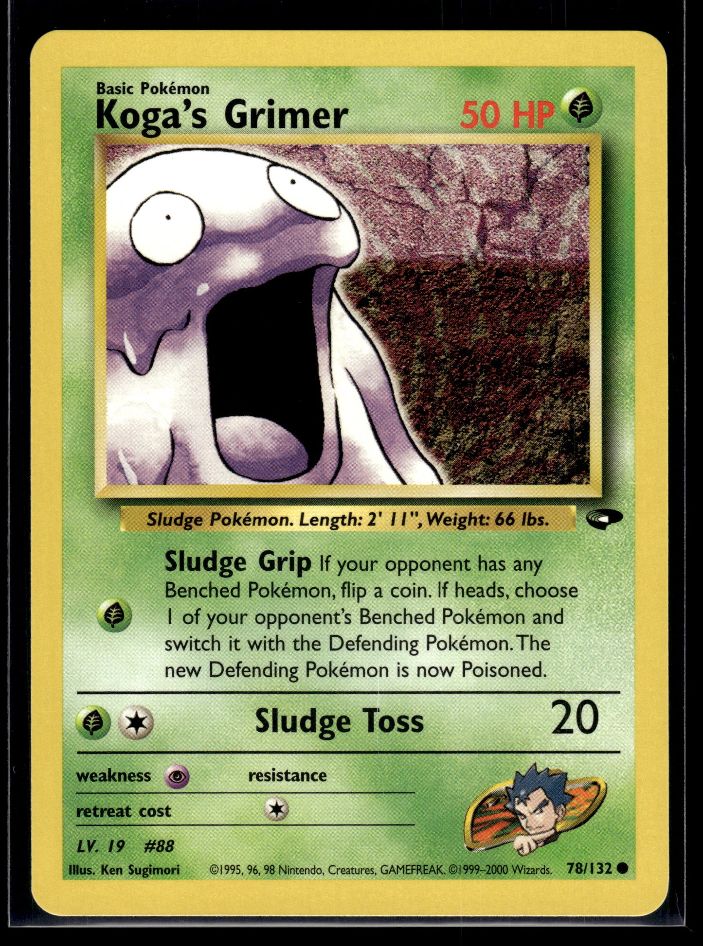 Koga's Grimer #078/132 Gym Challenge VLP