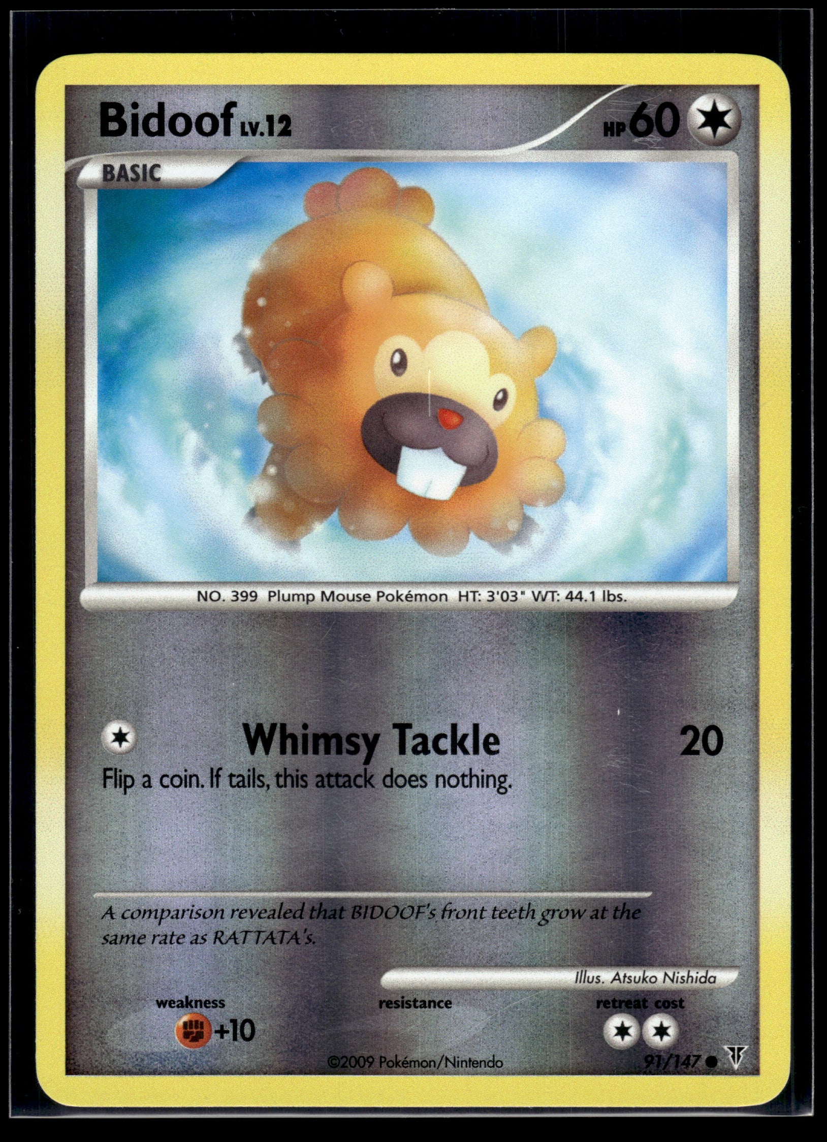 Bidoof #91 Reverse Holo Supreme Victors LP