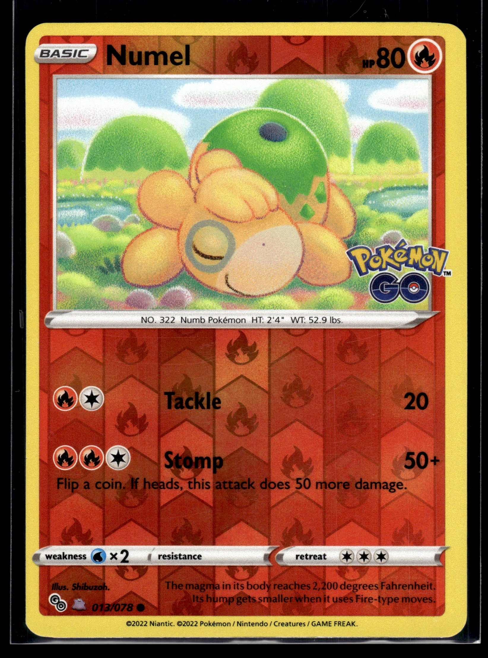 Numel (Peelable Ditto) #013/078 Pokemon GO MP