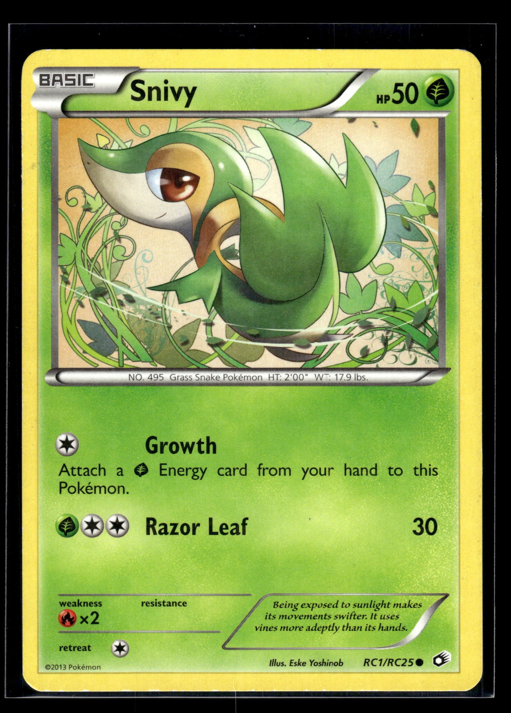 Snivy #RC1/RC25 Legendary Treasures: Radiant Collection MP