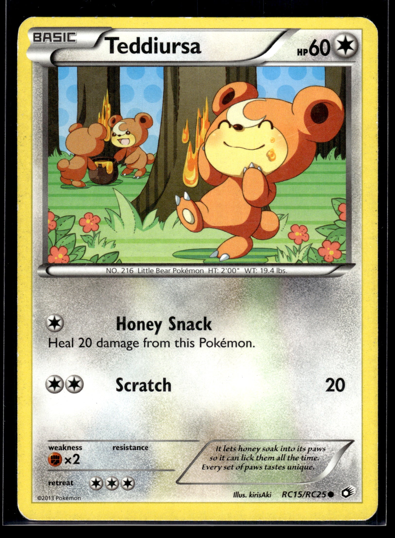Teddiursa #RC15/RC25 Legendary Treasures: Radiant Collection HP