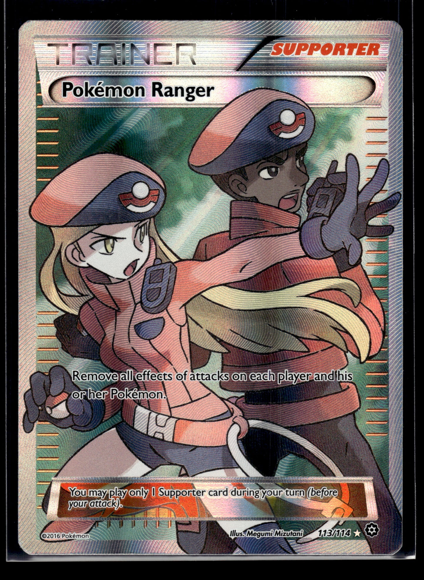 Pokemon Ranger (Full Art) #113/114 XY - Steam Siege LP