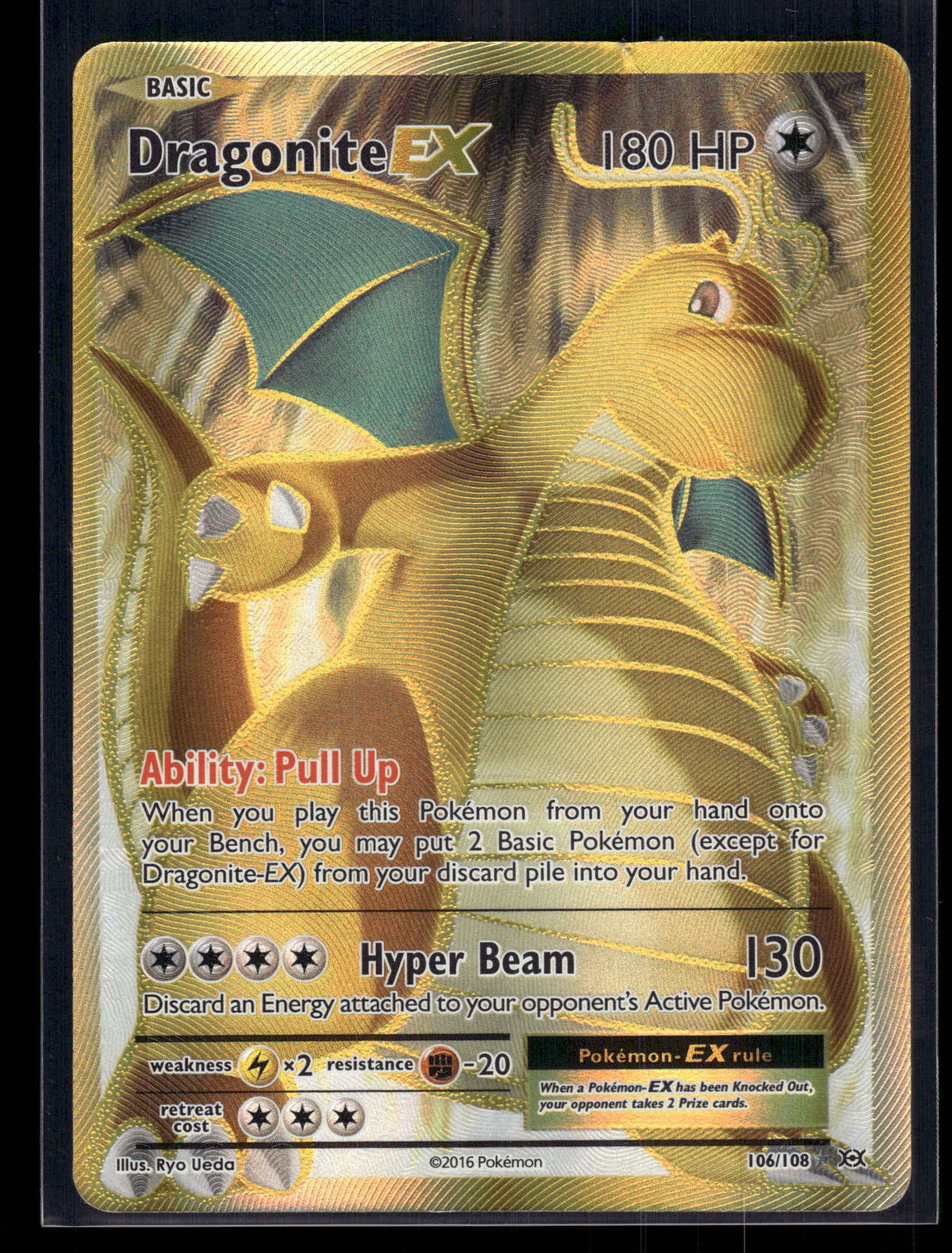 Dragonite EX (Full Art) #106/108 XY - Evolutions HP