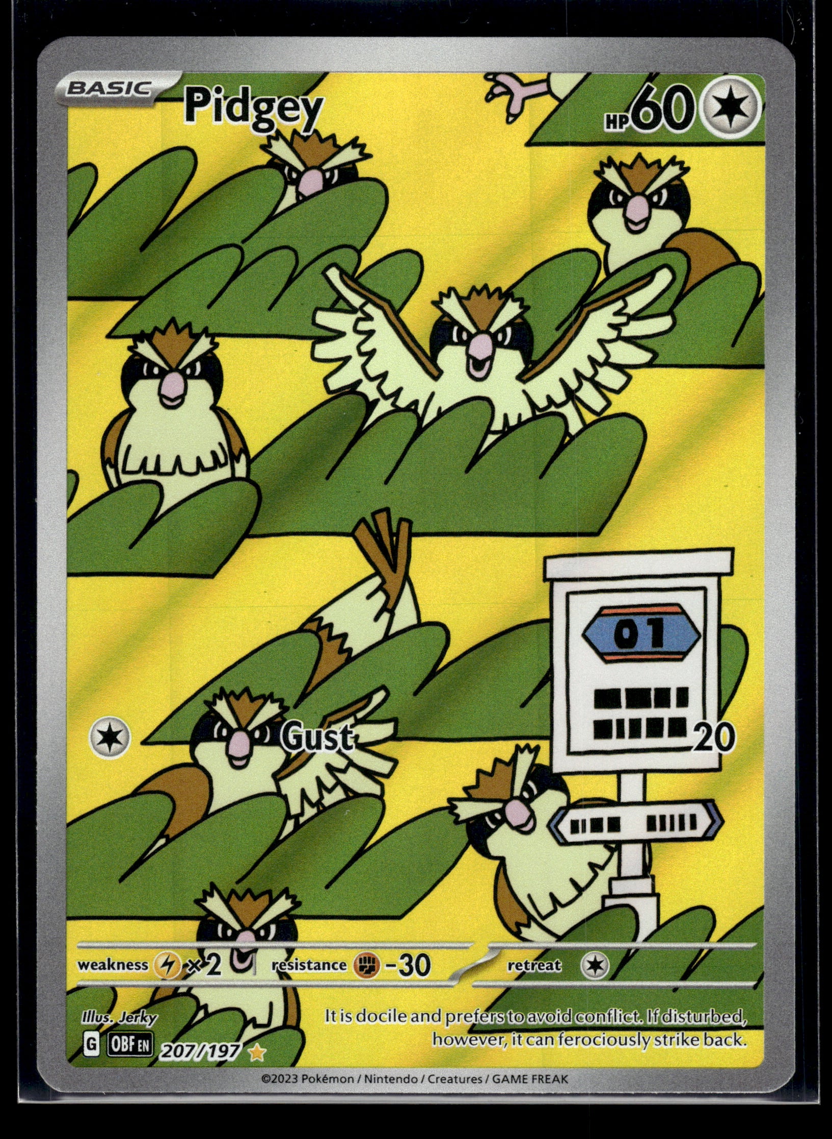Pidgey #207/197 Obsidian Flames VLP