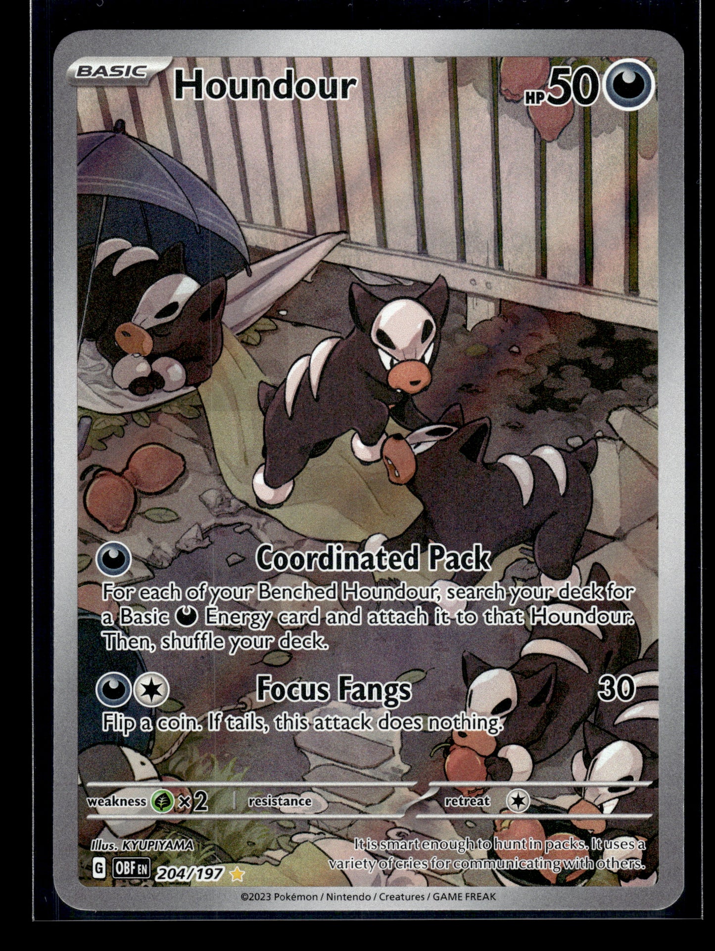 Houndour #204/197 Obsidian Flames VLP