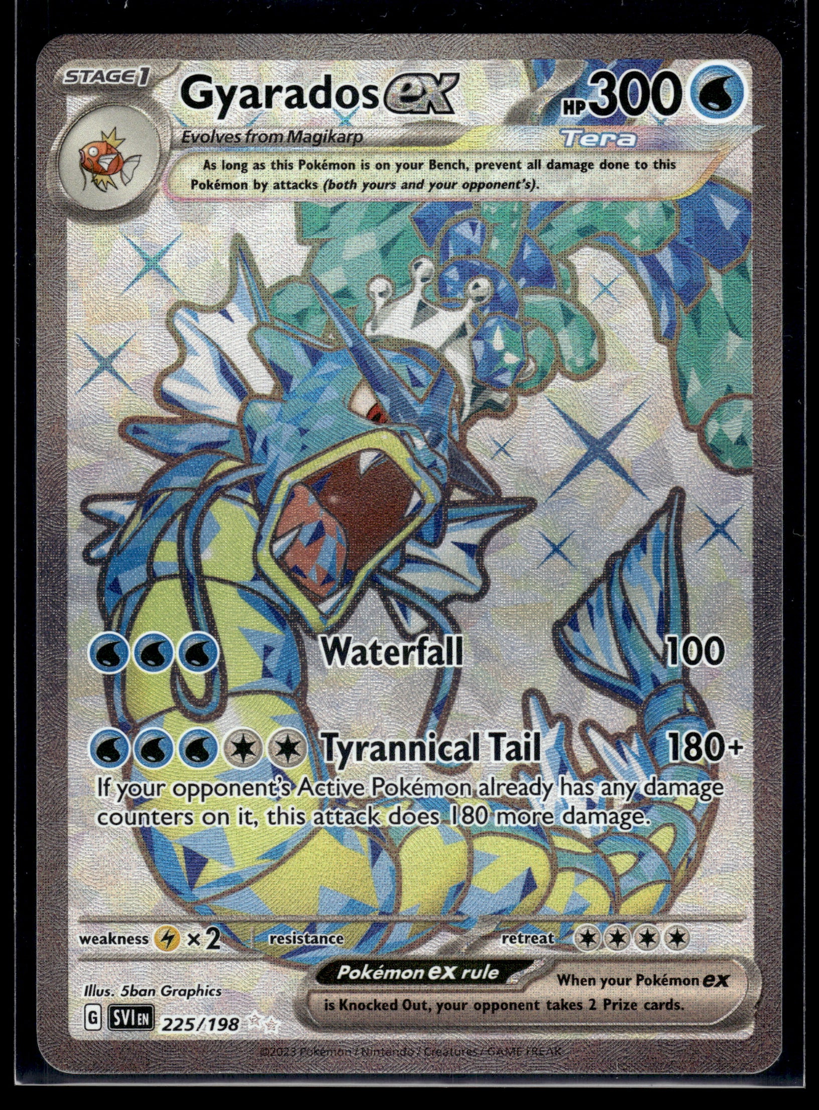 Gyarados ex #225/198 Scarlet & Violet Base Set LP