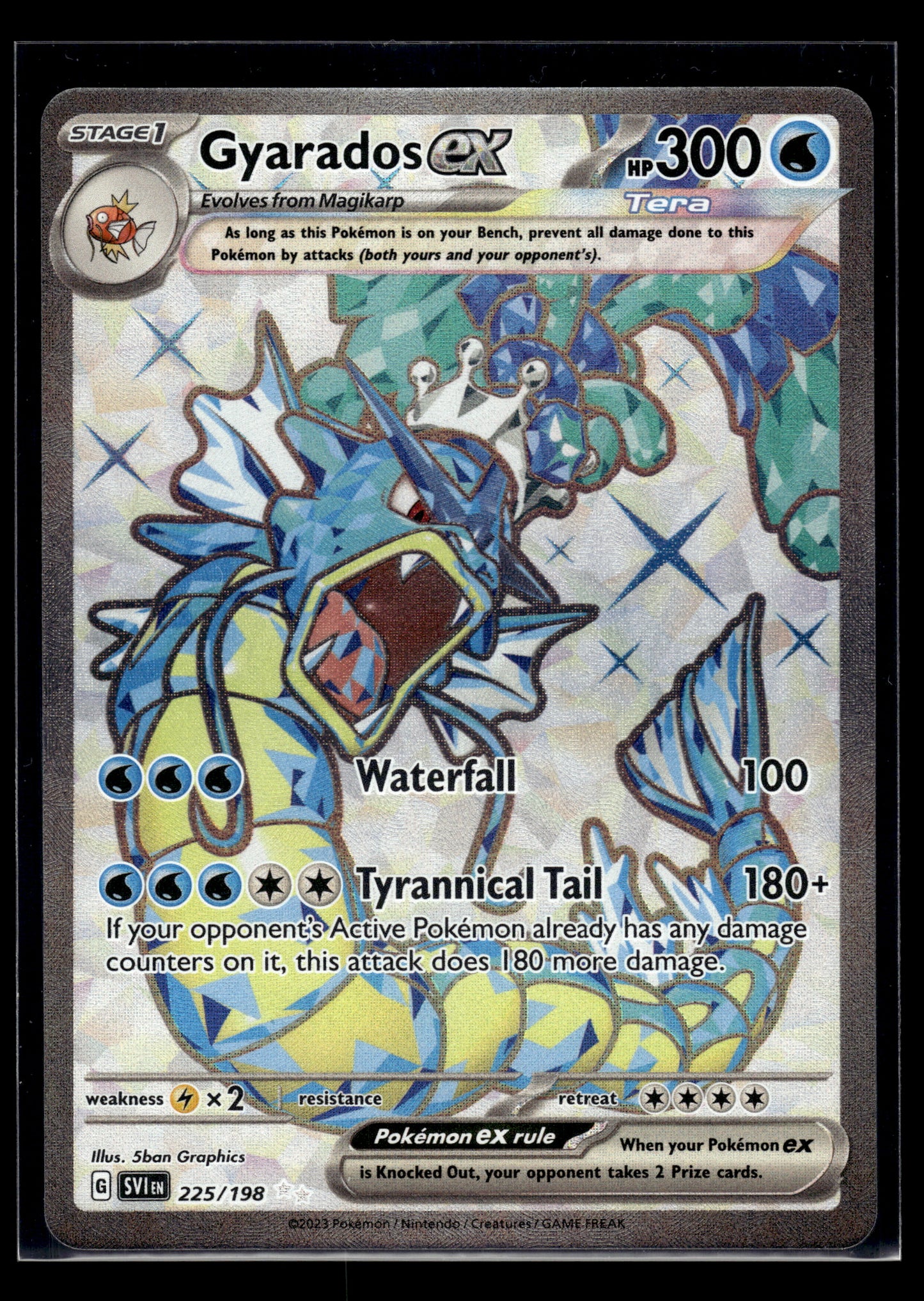 Gyarados ex #225/198 Scarlet & Violet Base Set NM