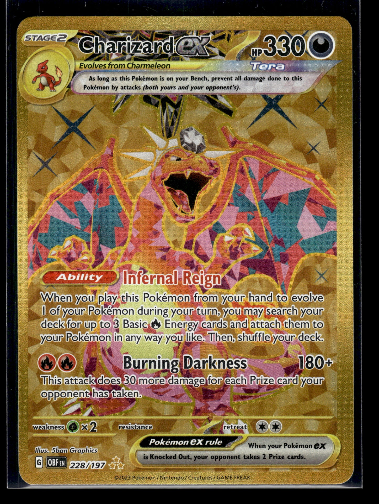Charizard ex #228/197 Obsidian Flames LP