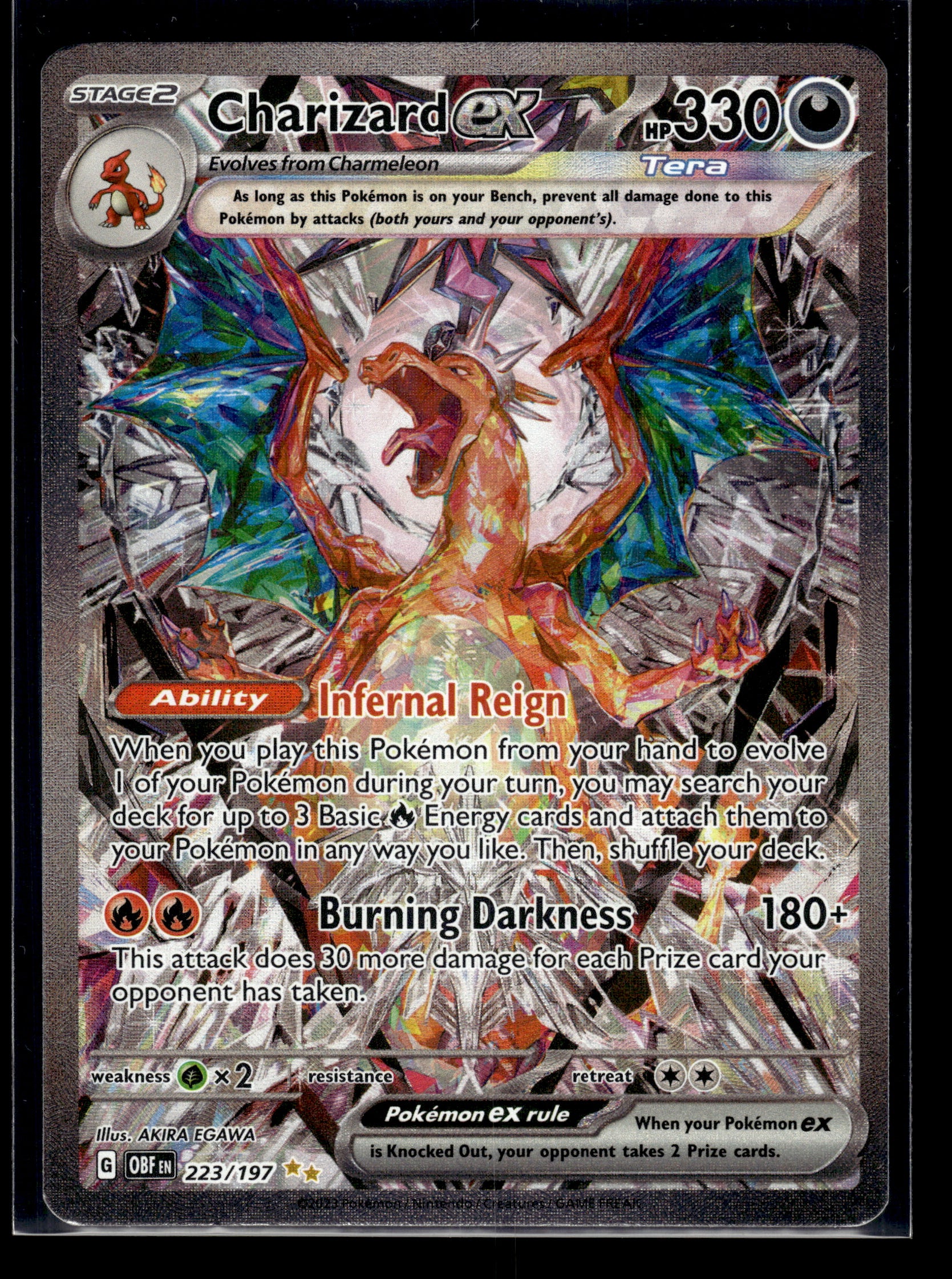 Charizard ex #223/197 Obsidian Flames VLP